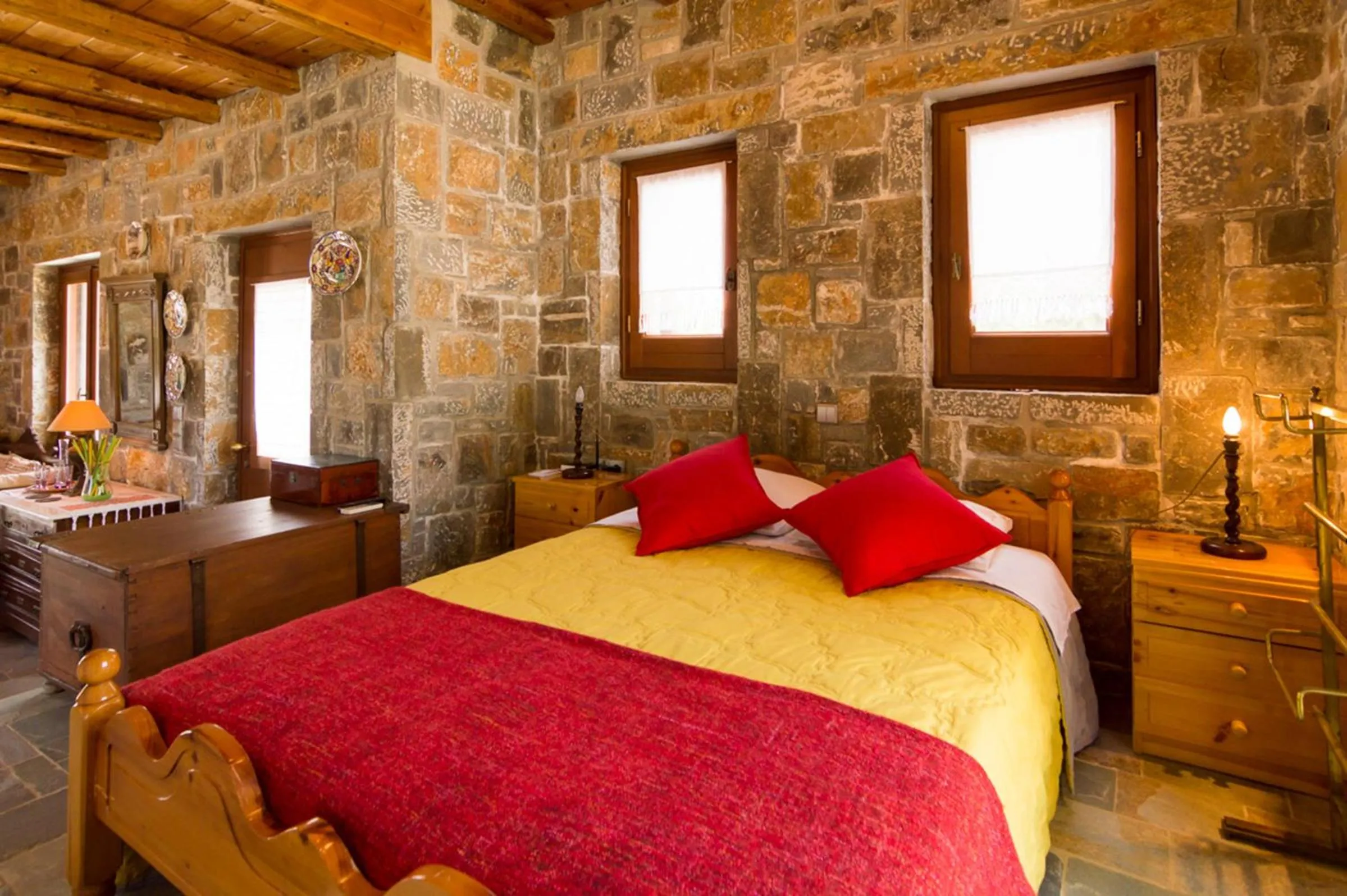 Bedroom, Bed in Athena Villas Olive Grove & Estate