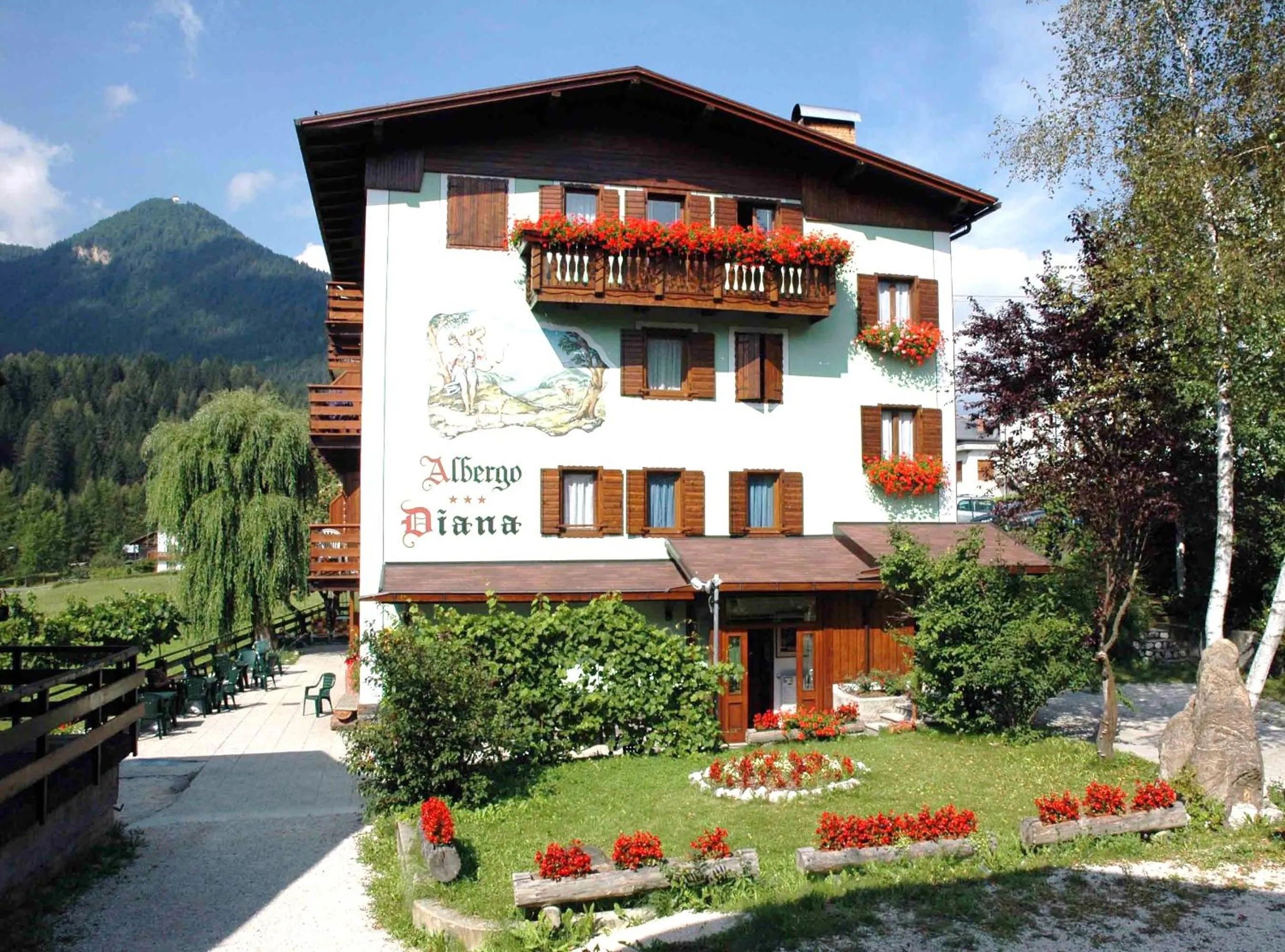 Facade/entrance in Hotel Diana