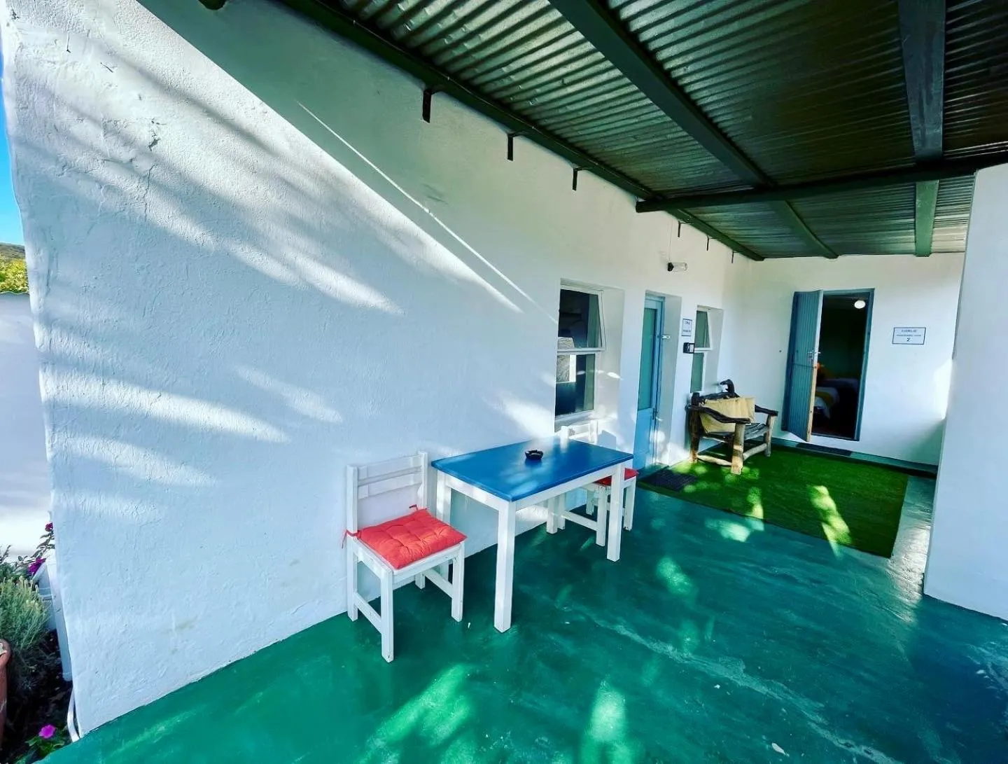 Patio in Blue Cow Barn - Boutique Farm