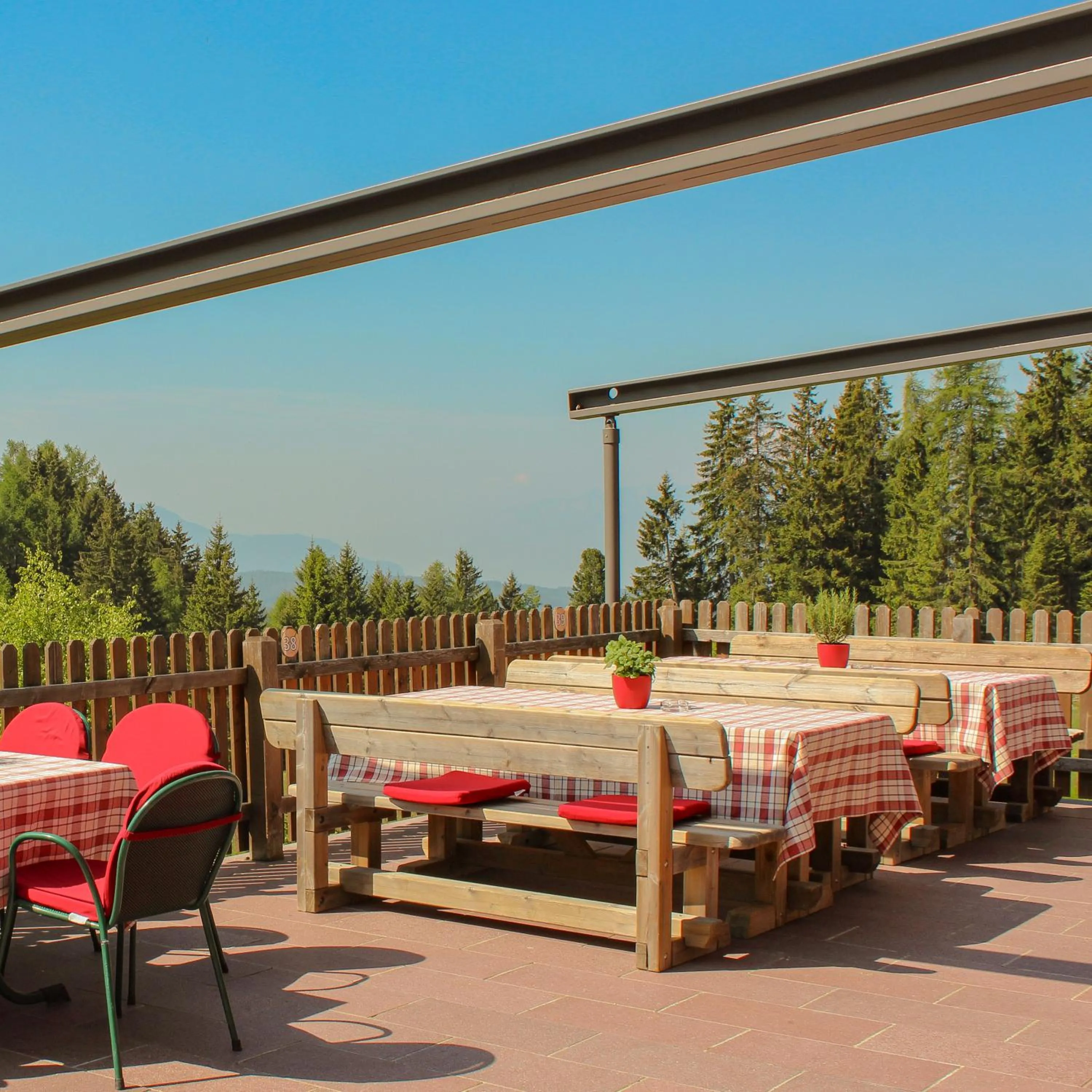 Balcony/Terrace in Berghotel zum Zirm