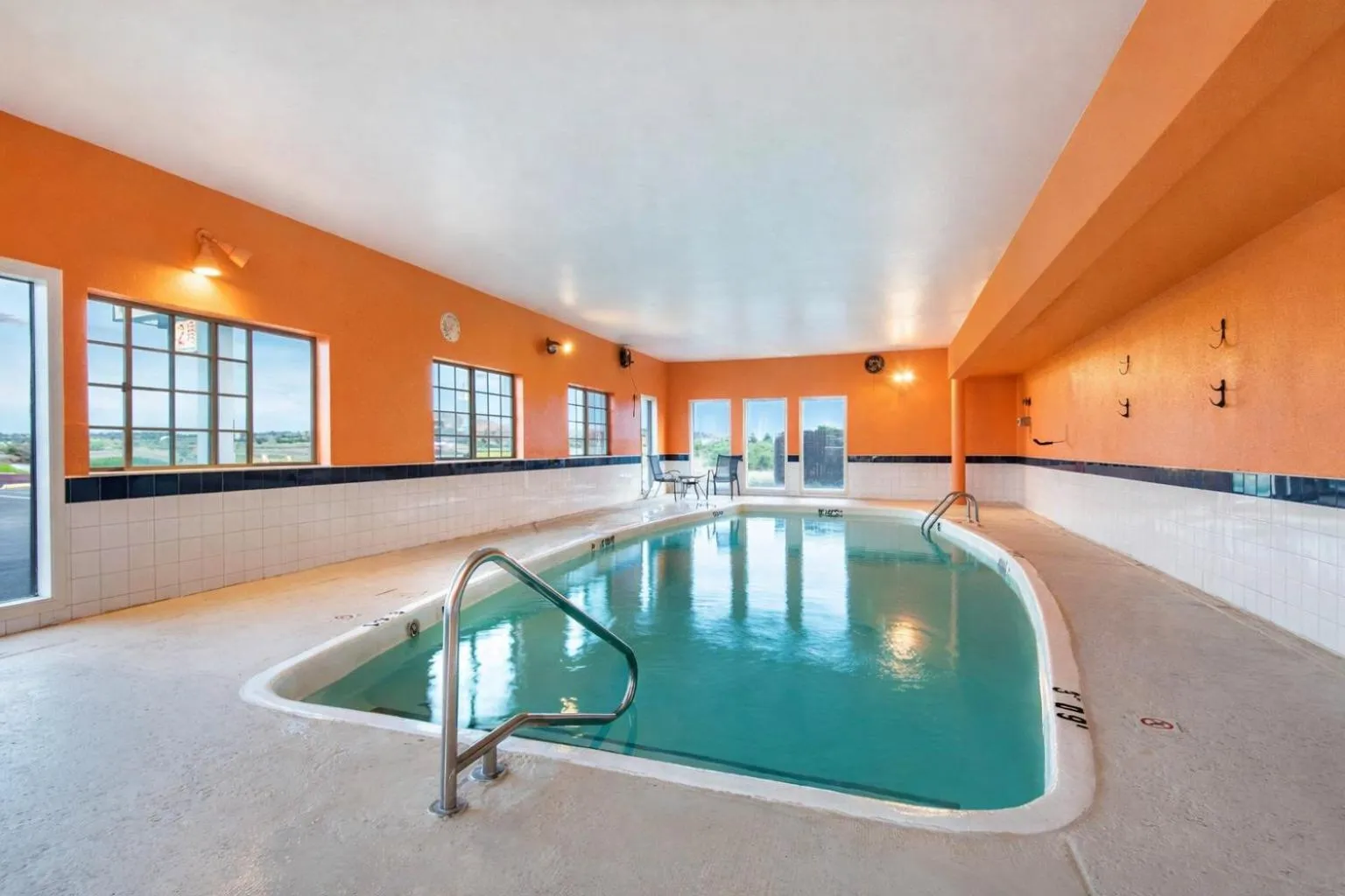 Pool view in Knights Inn Gallup at 3208 W Hwy 66