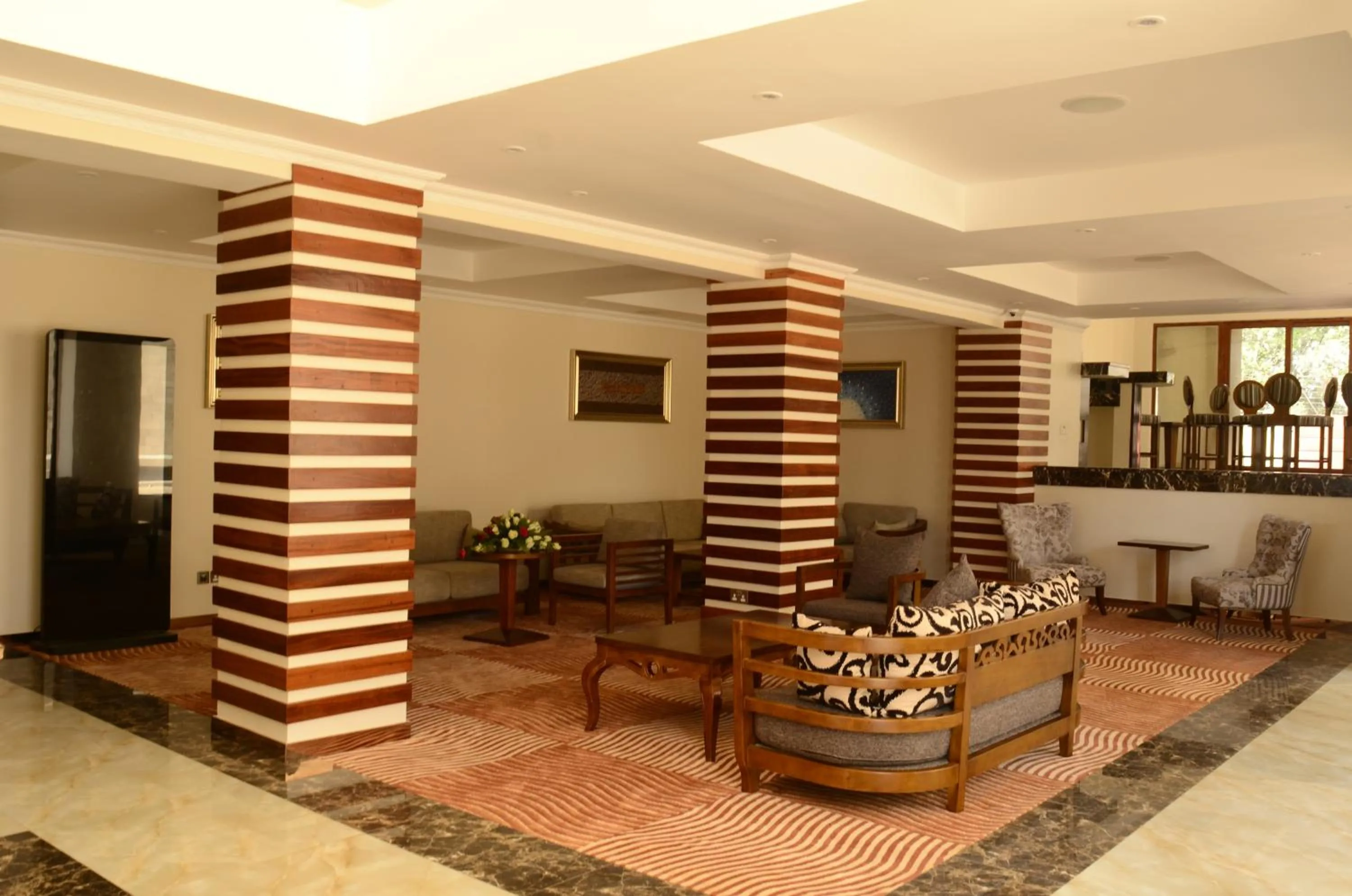 Lobby or reception in The White Rhino Hotel