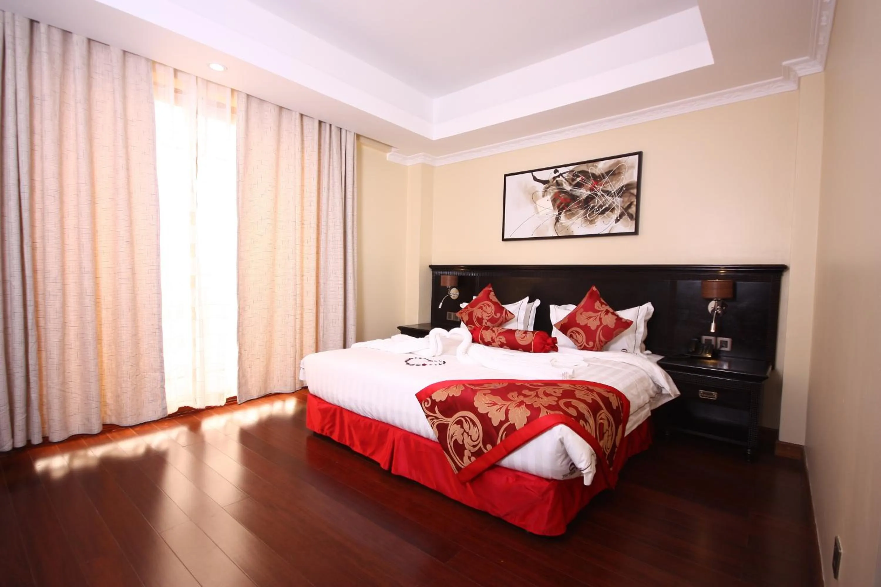 Bedroom in The White Rhino Hotel