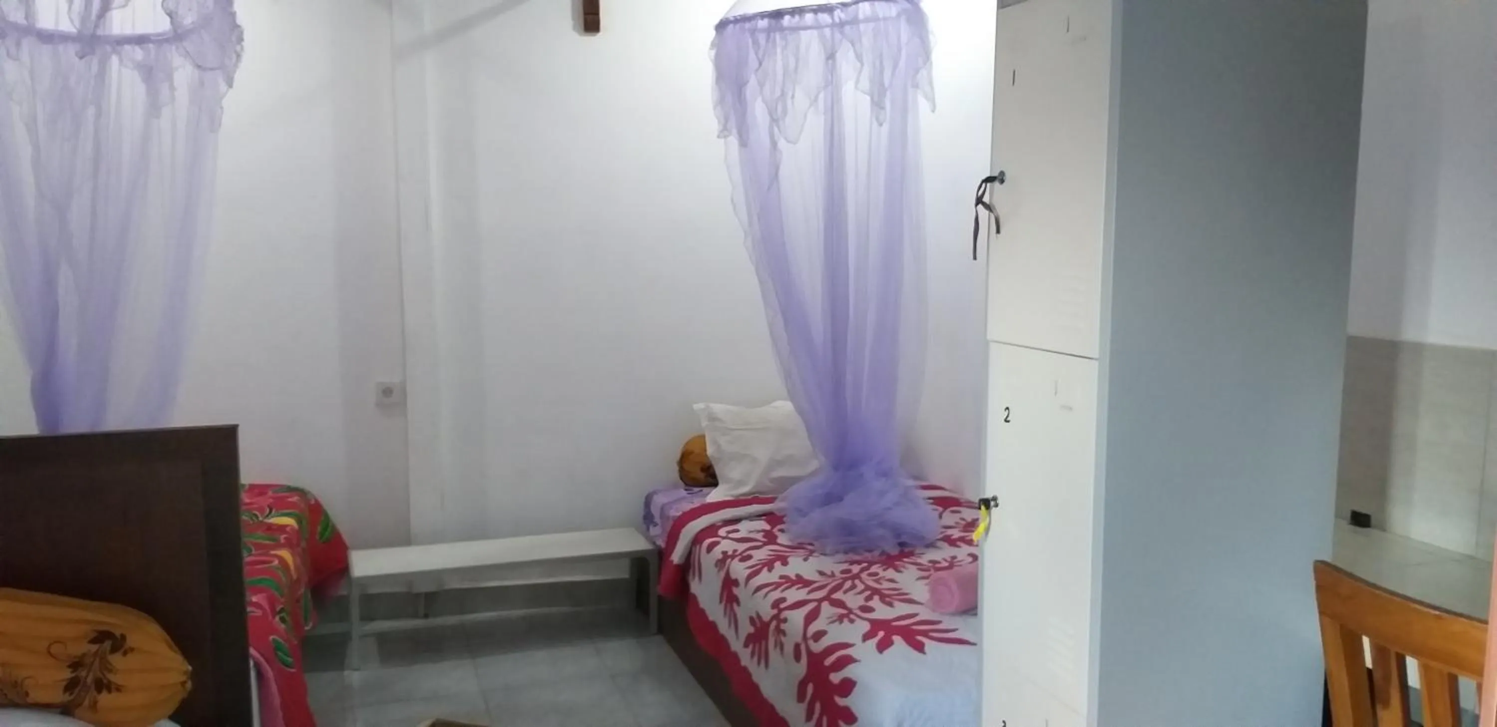 Bed in Amed Sari Beach Guesthouse
