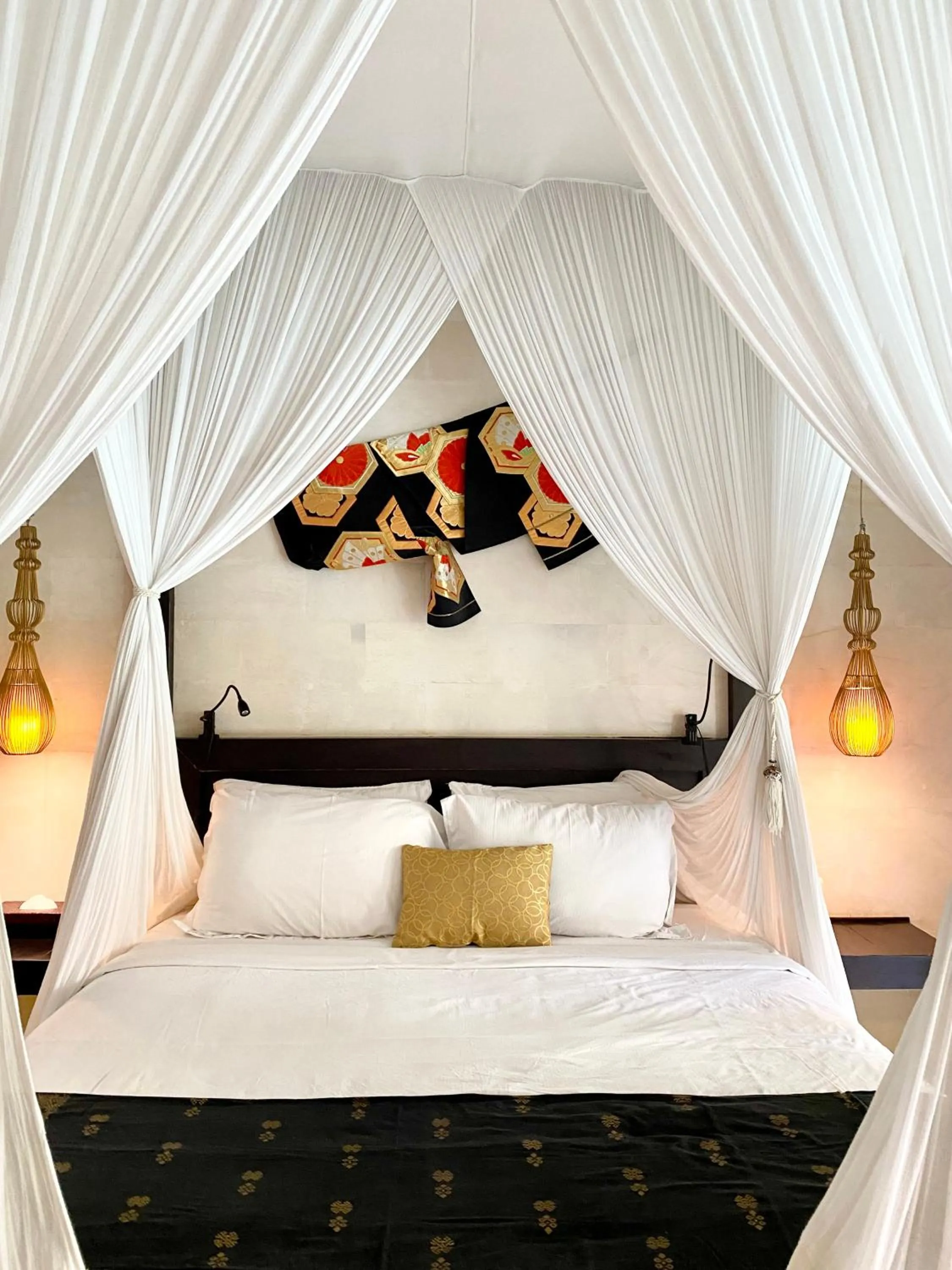 Bed in Karmagali Suites Adults only & Private Pool Family Villas