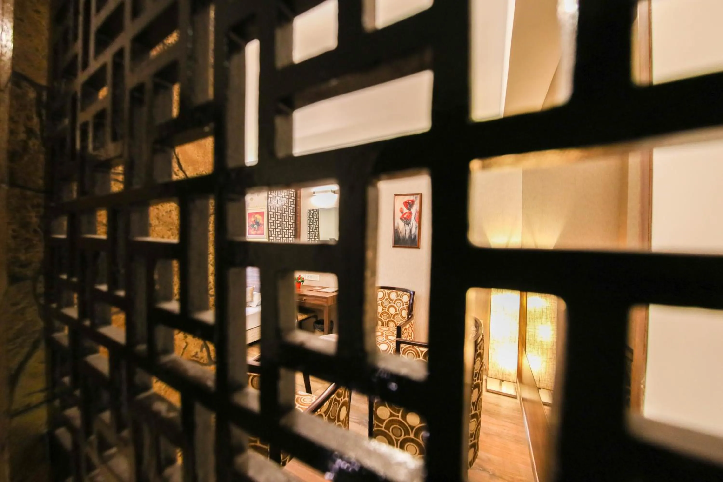 Decorative detail in Hotel Maharana Inn Chembur