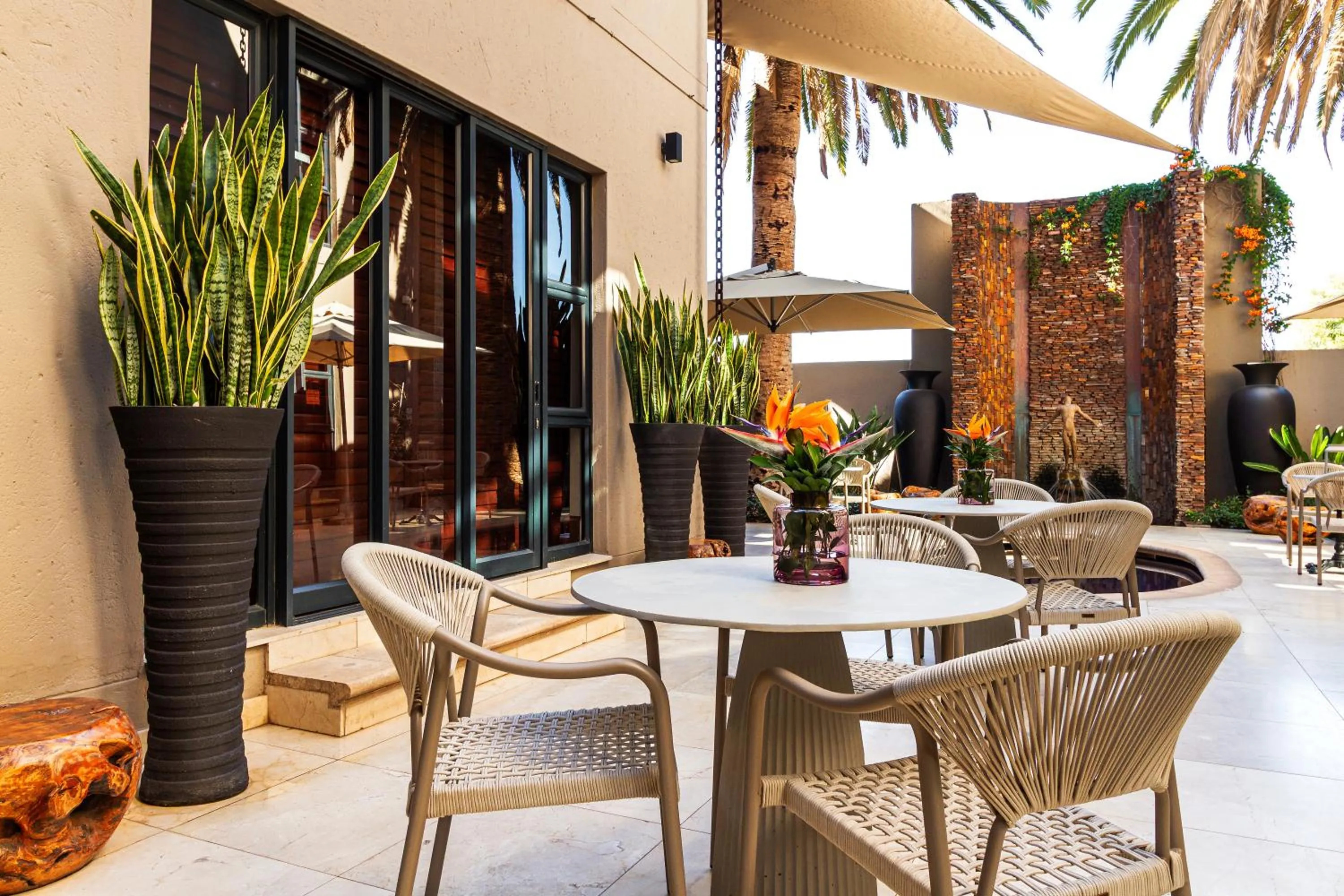 Inner courtyard view in Kimberley Anne Hotel