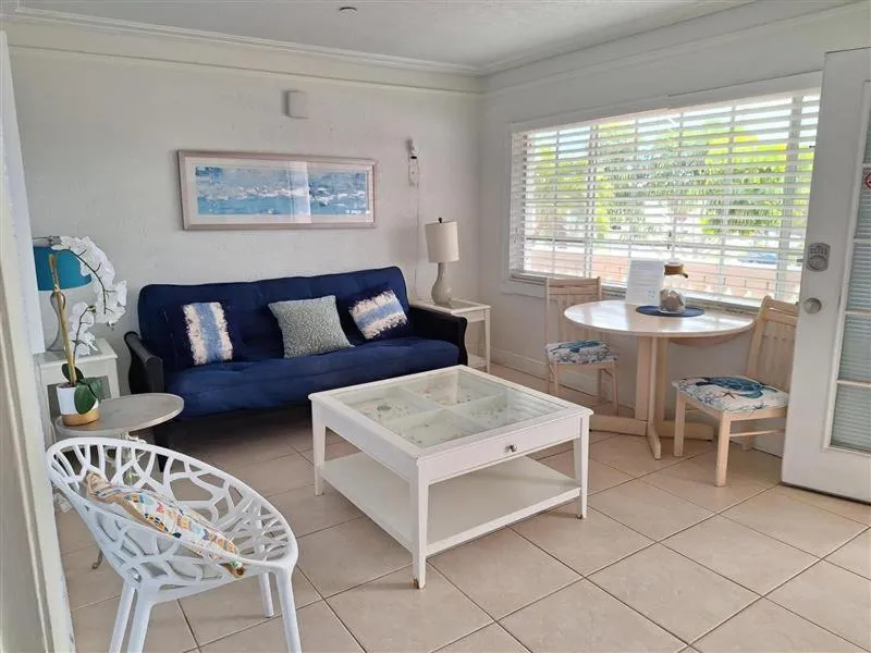 Living room in Blind Pass Resort Motel