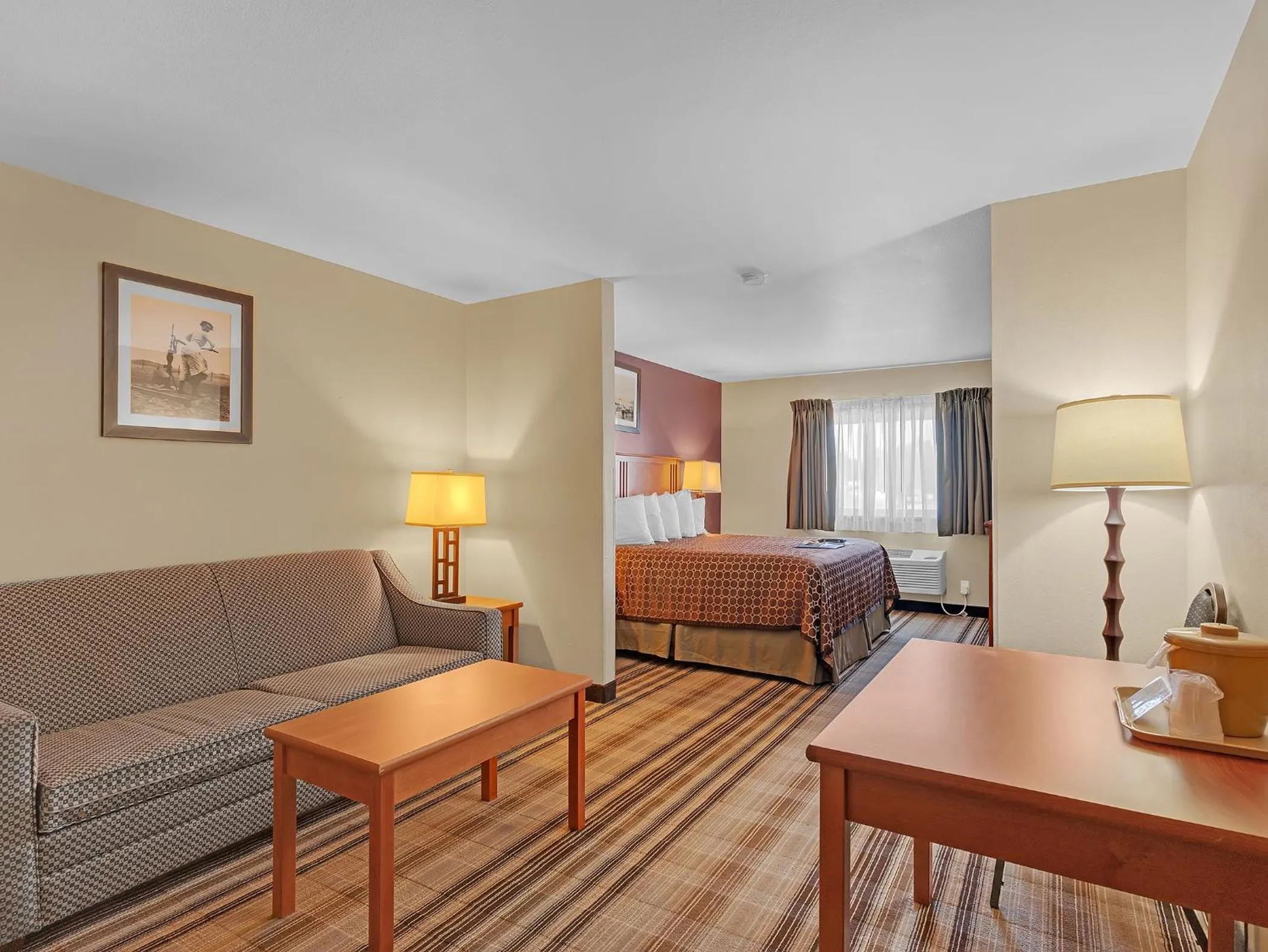 Bed in Bowman Lodge & Convention Center