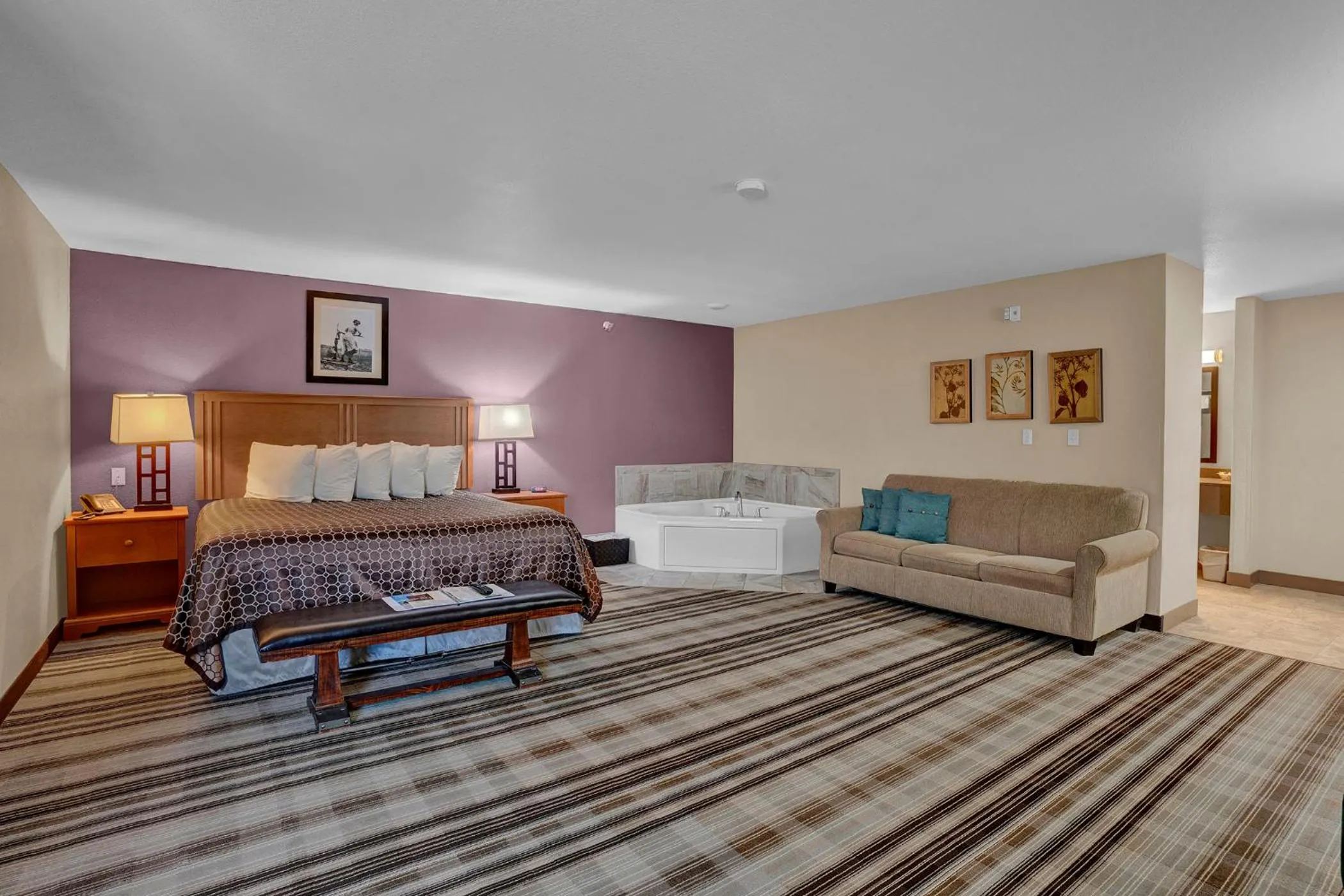 Bed in Bowman Lodge & Convention Center