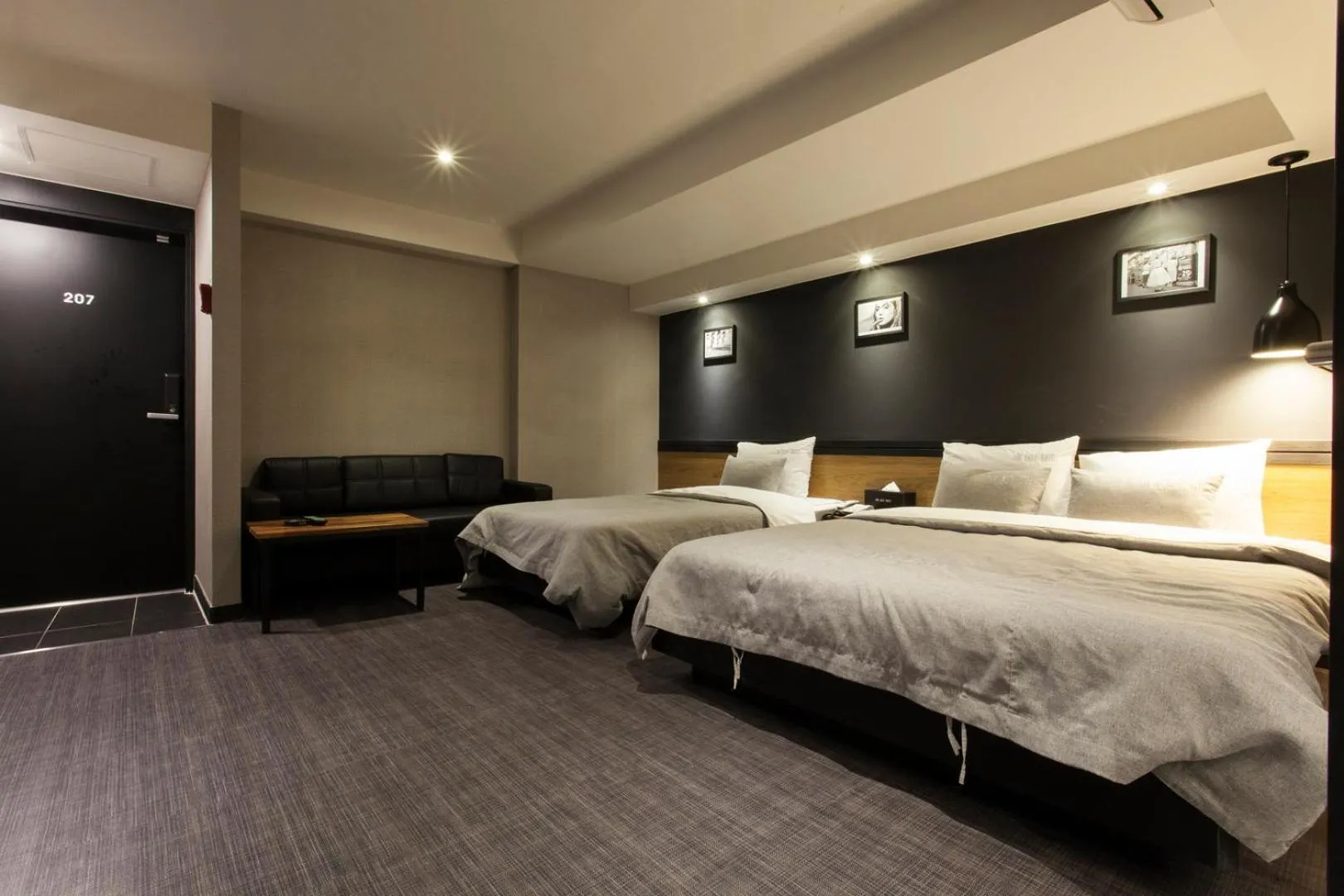 Decorative detail, Bed in The Last Hotel Nampo