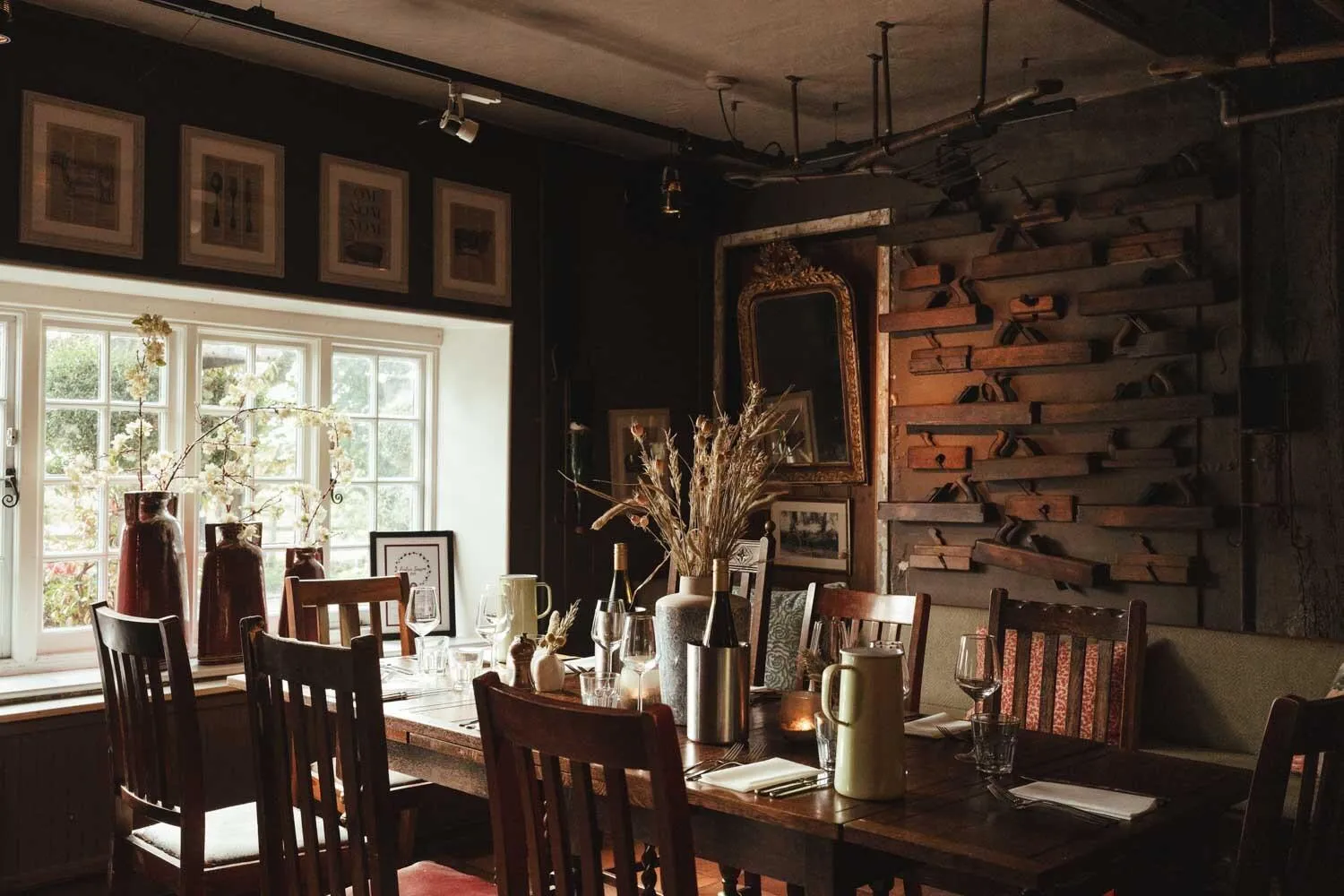 Dining area in The Woolpack Inn