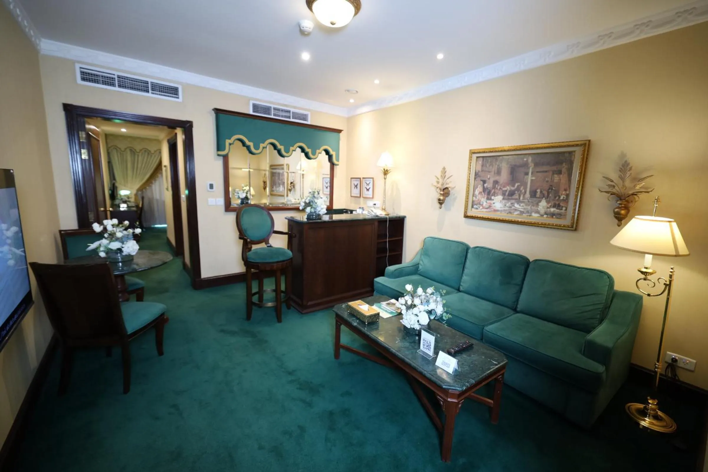 Communal lounge/ TV room in Habitat All Suites, Al Khobar