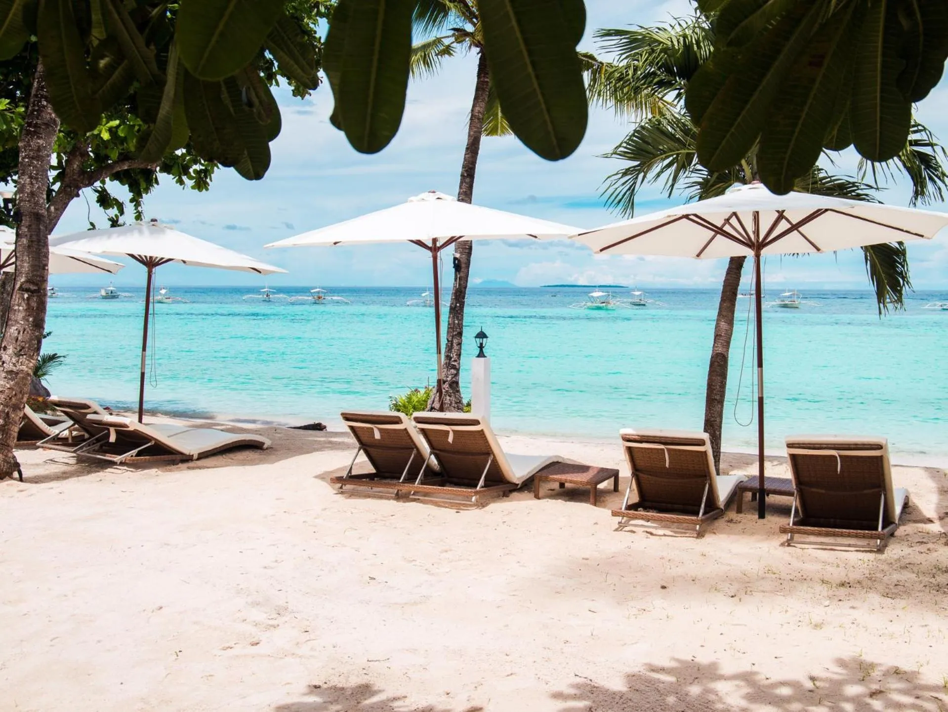 sunbed in Villa Umi Panglao Resort