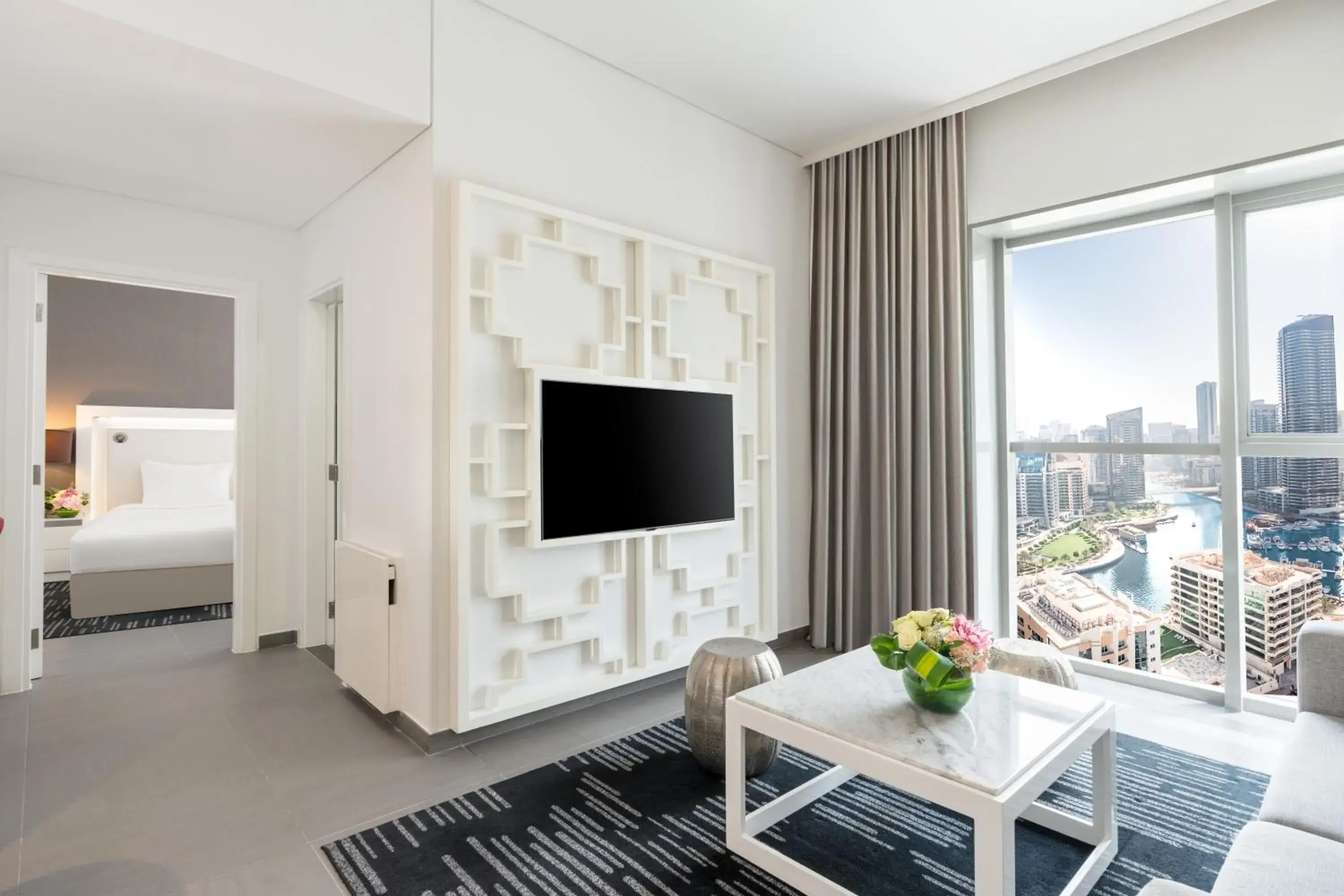 One-Bedroom Junior Suite with Partial Marina View in The First Collection Dubai Marina One-Bedroom Junior Suite with Partial Marina View in The First Collection Dubai Marina