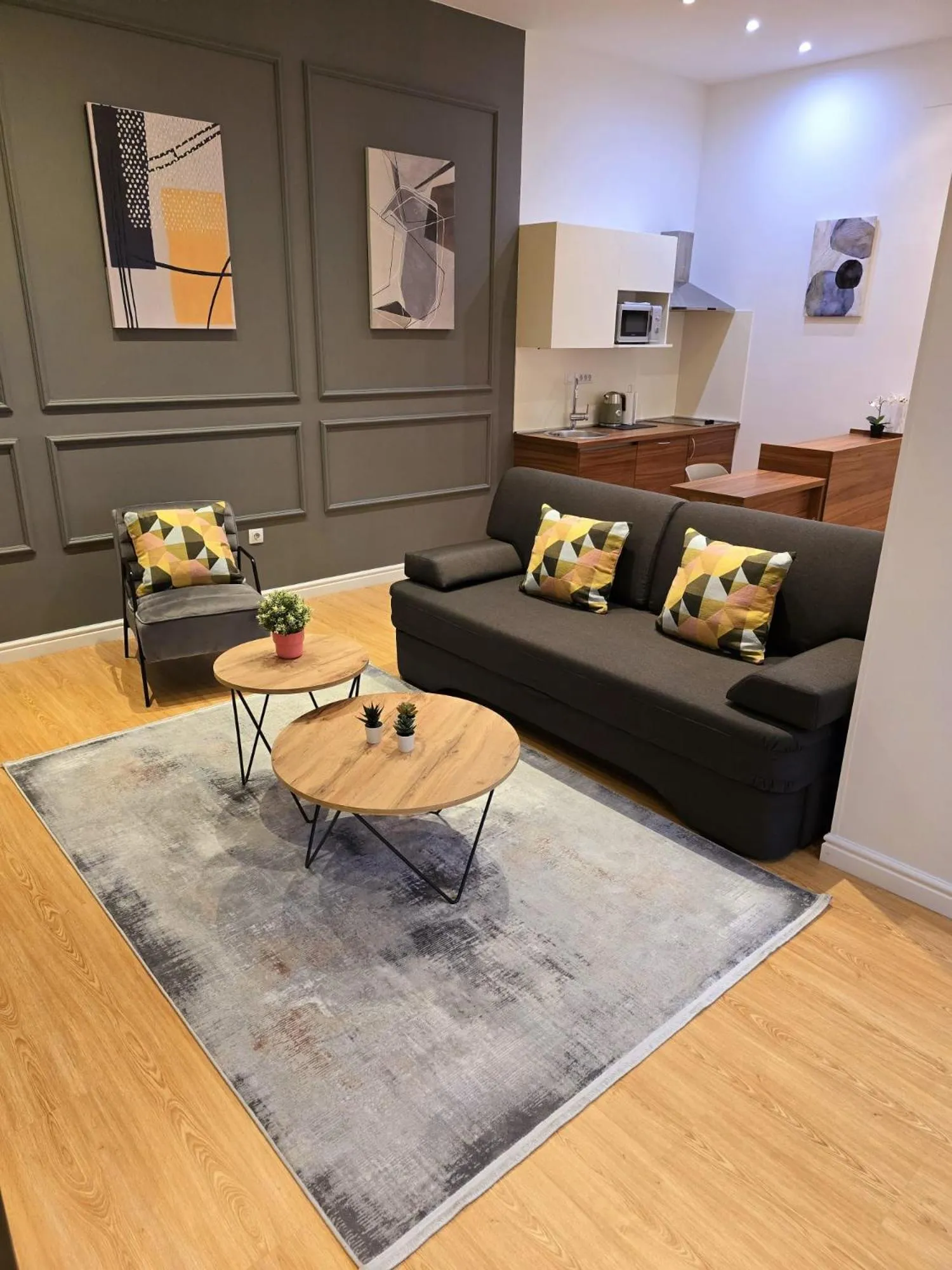 Kitchen or kitchenette in Tesla Boutique Apartments & Rooms