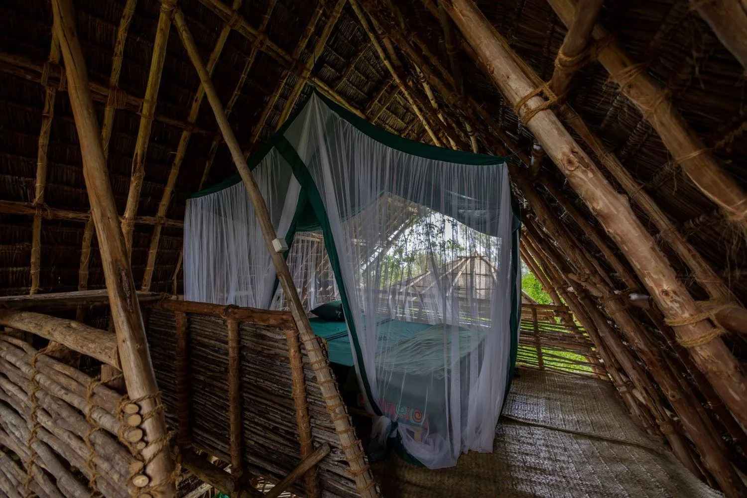 Bed in Chumbe Island Coral Park