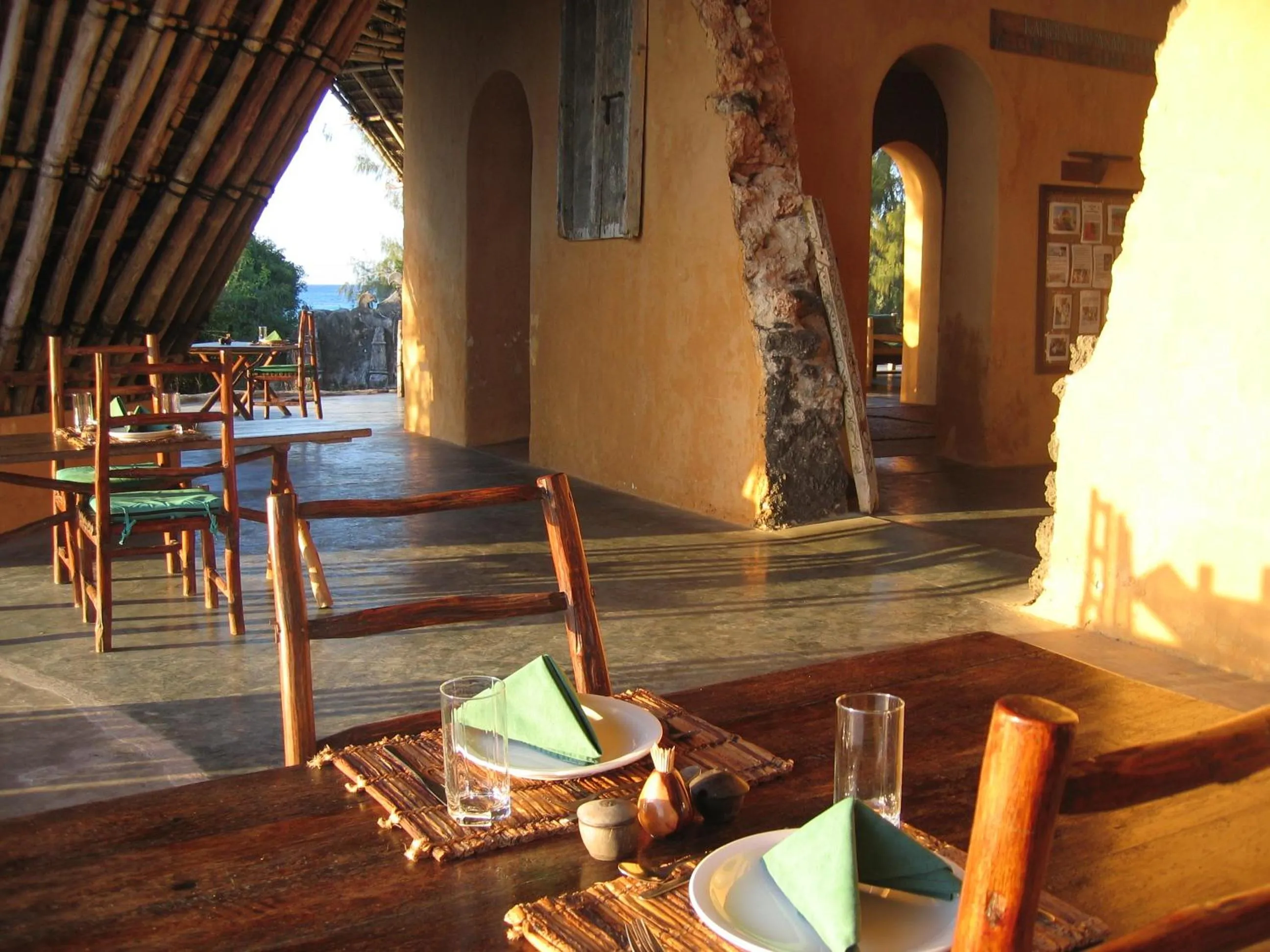 Restaurant/places to eat in Chumbe Island Coral Park