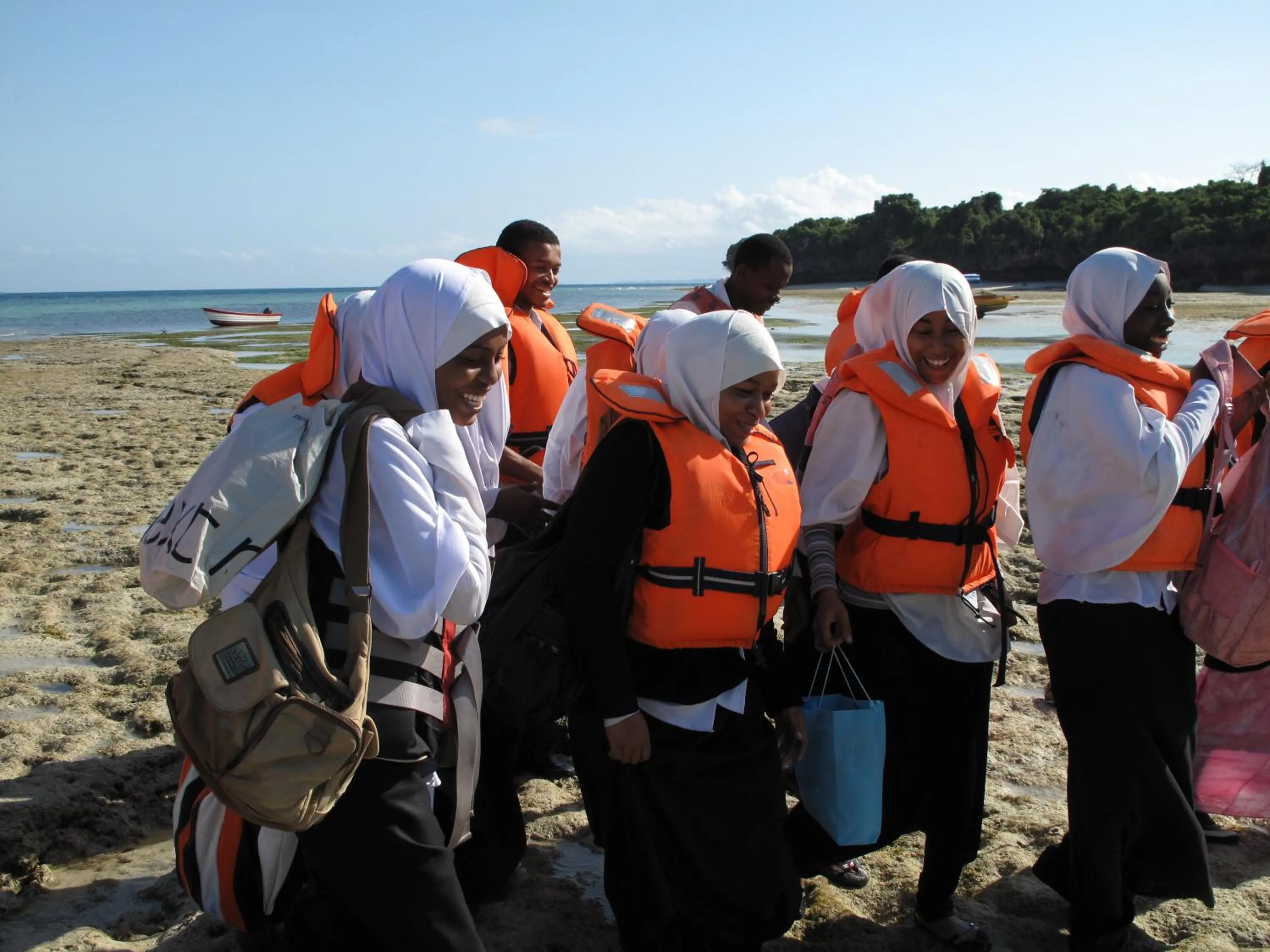 People in Chumbe Island Coral Park