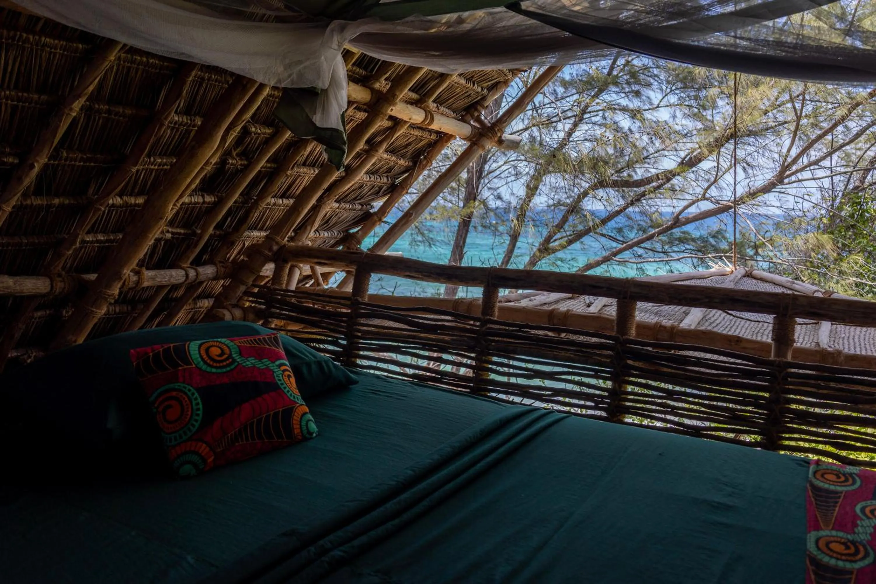 Bed in Chumbe Island Coral Park
