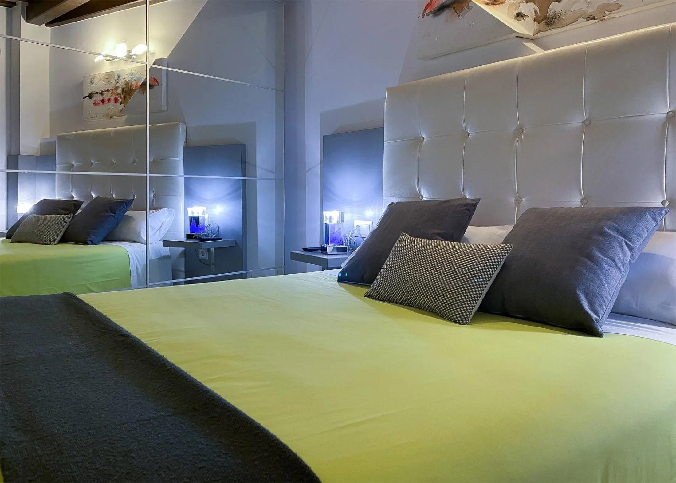 Bedroom, Bed in Apartaments y Habitacions Entre Volcans