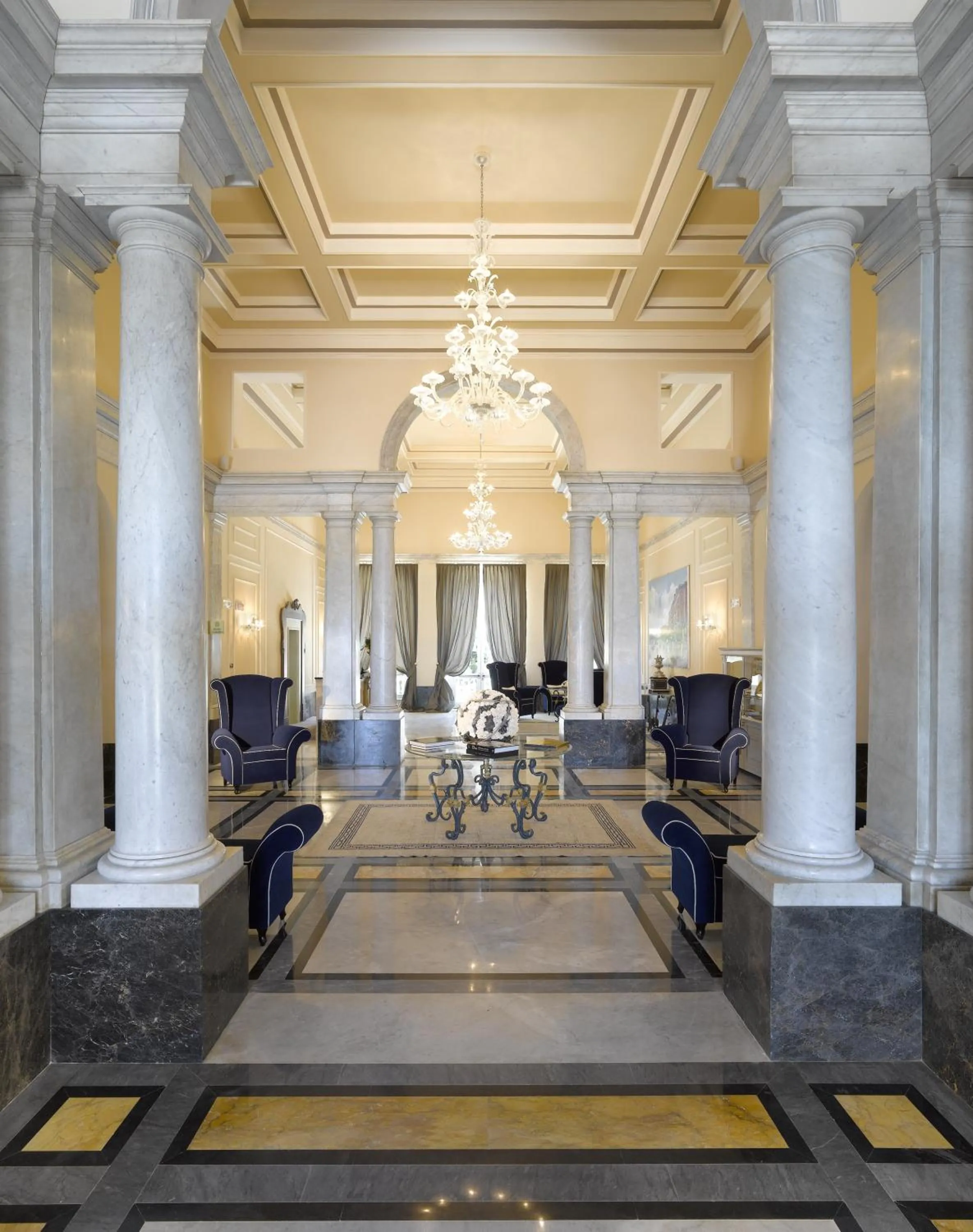 Lobby or reception in Grand Hotel Palazzo Livorno MGallery Collection