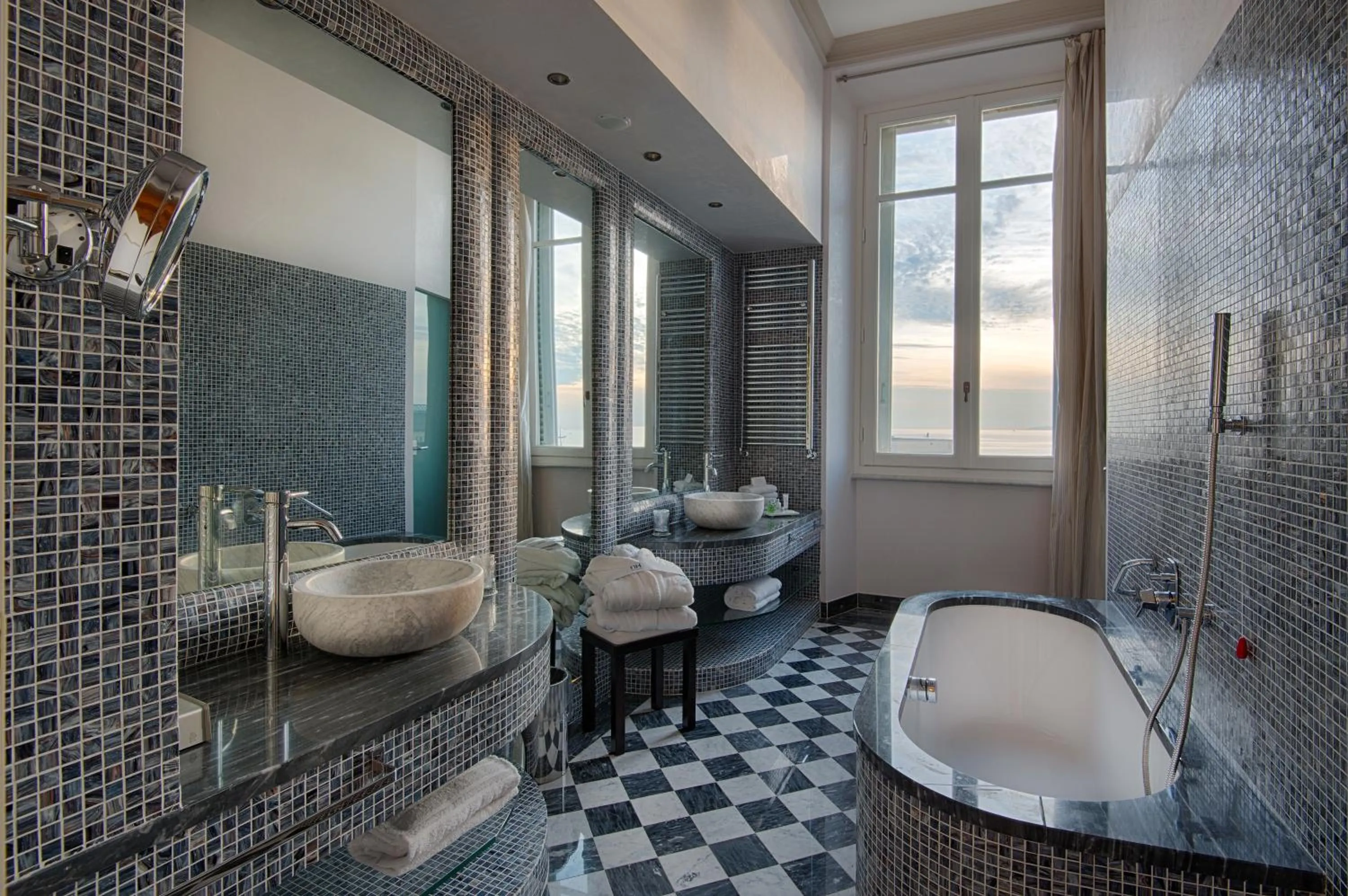 Bathroom in Grand Hotel Palazzo Livorno MGallery Collection