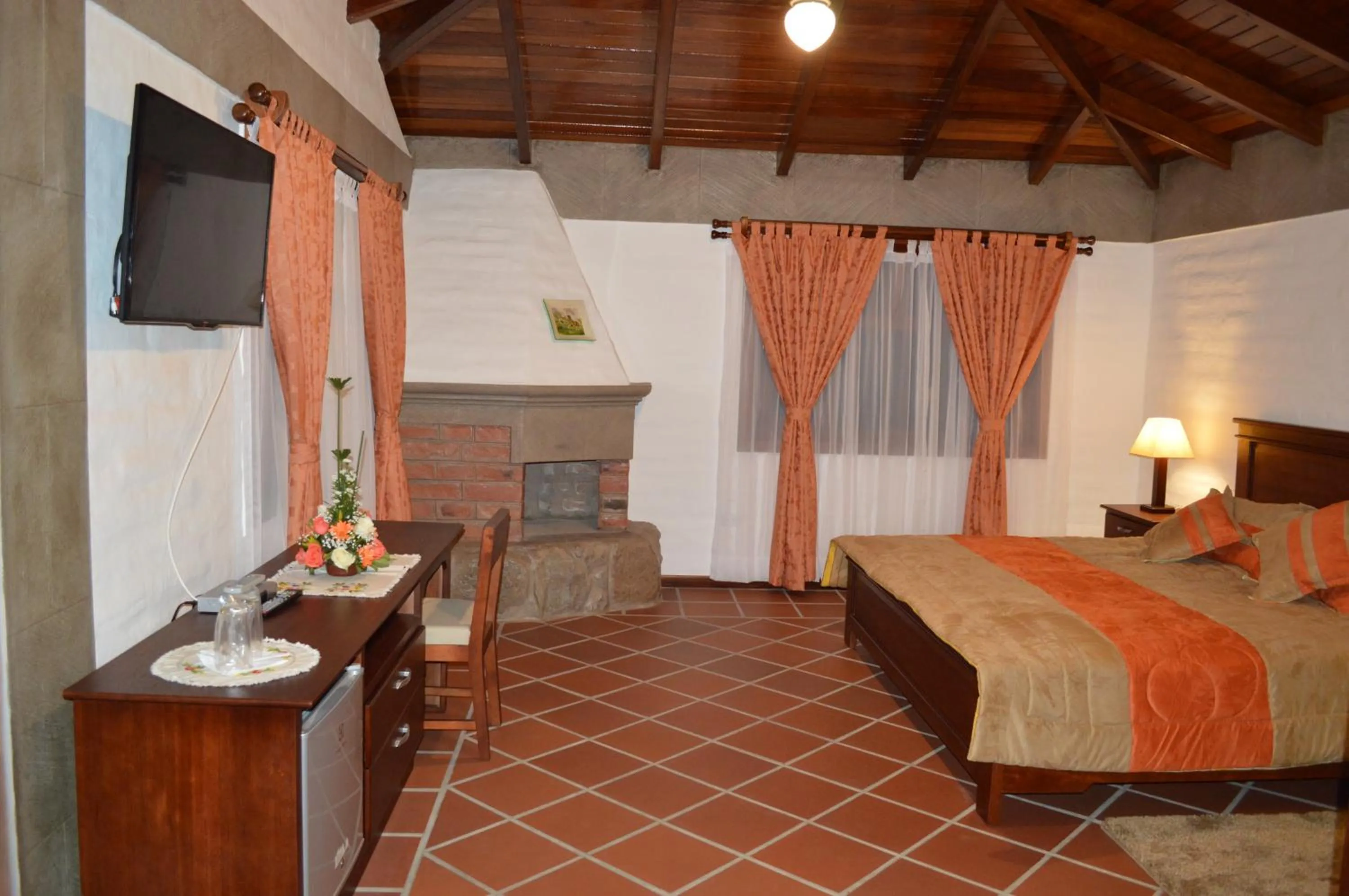 City view, Bed in Hostería San Clemente