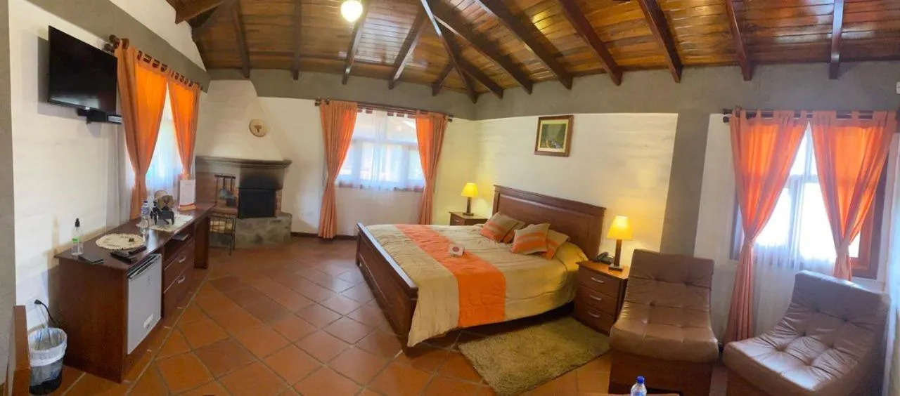 Bed in Hostería San Clemente