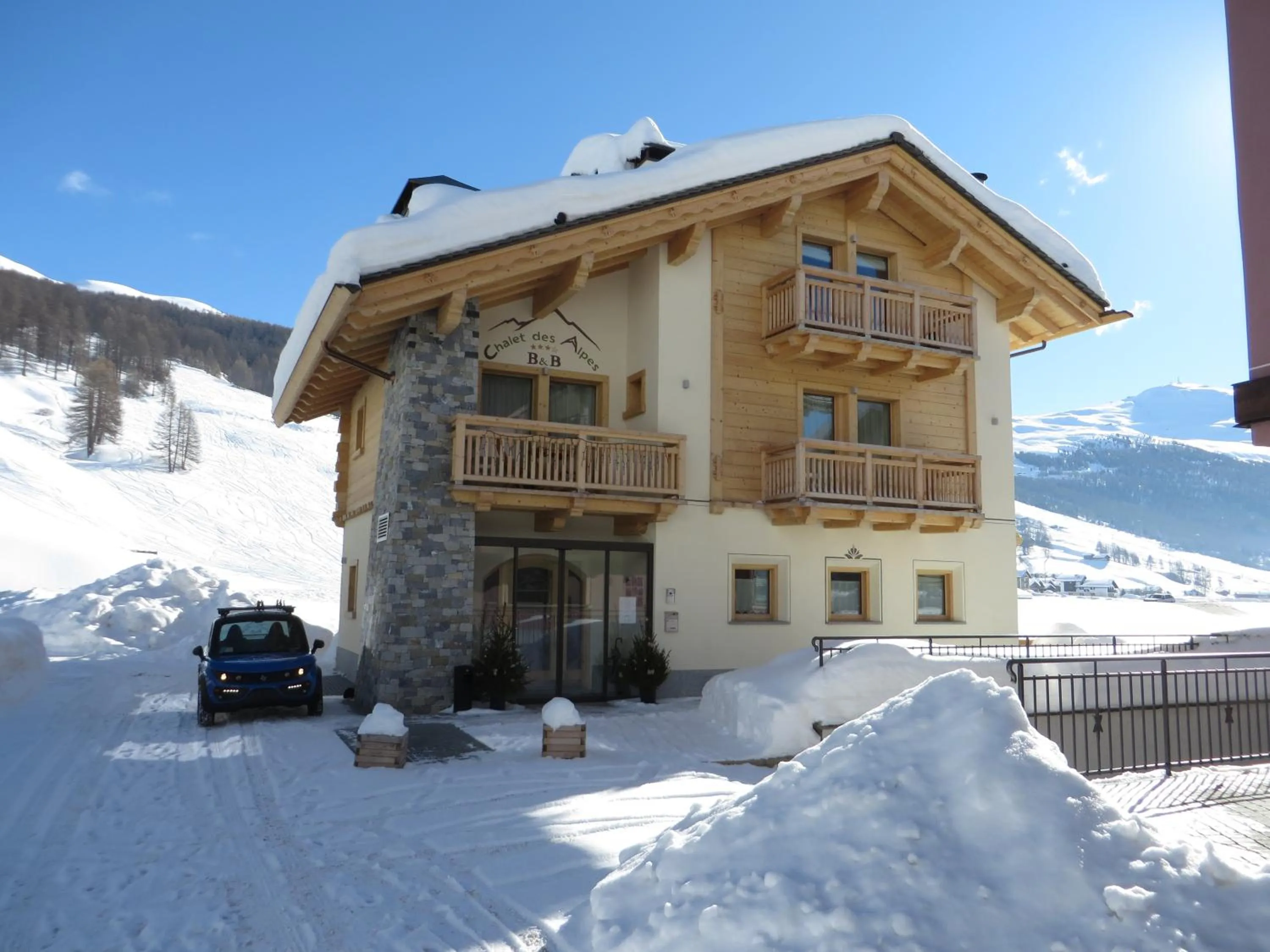 Facade/entrance in B&B Ecohotel Chalet des Alpes