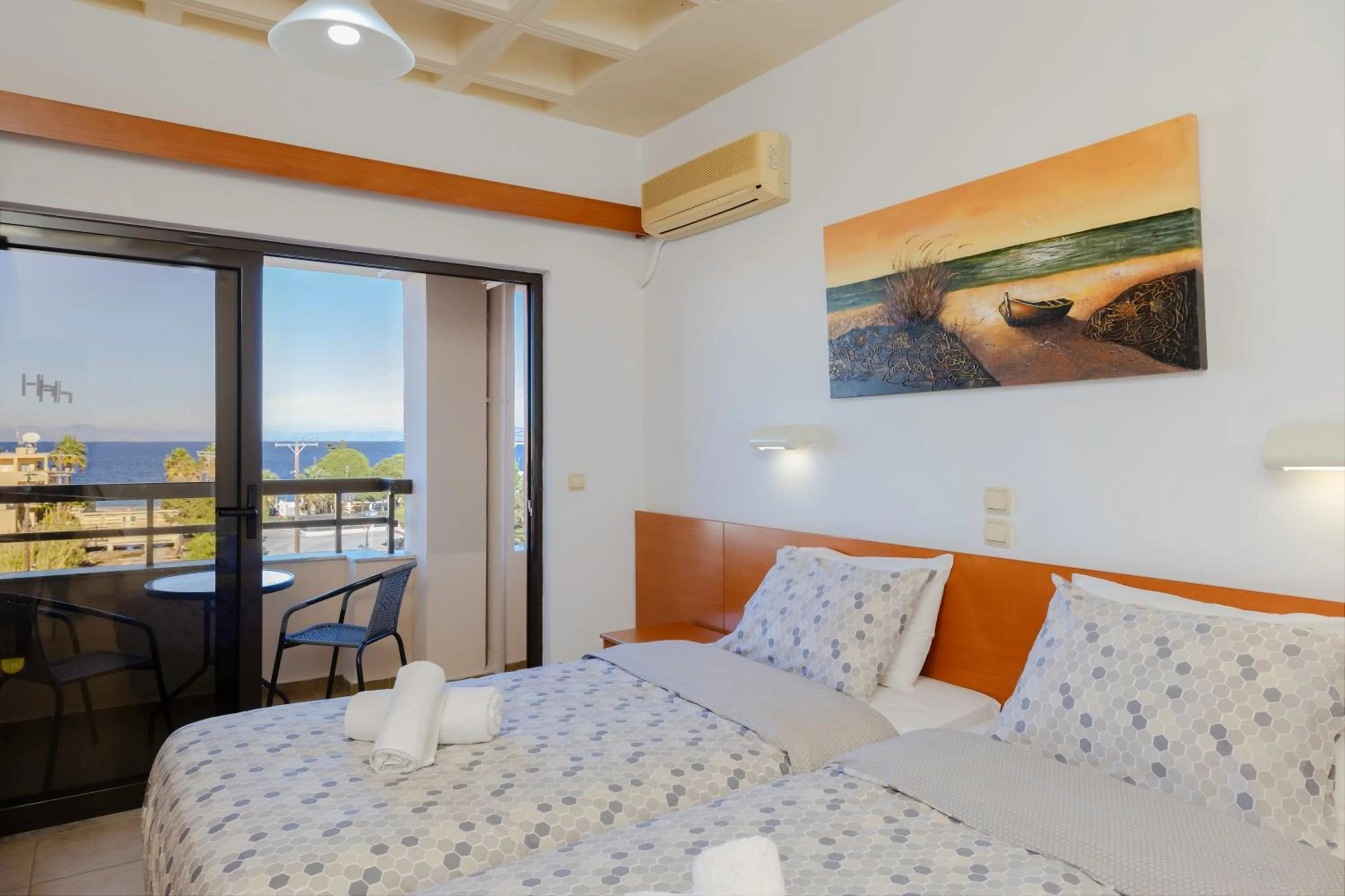 Bedroom in Heleni Beach Hotel