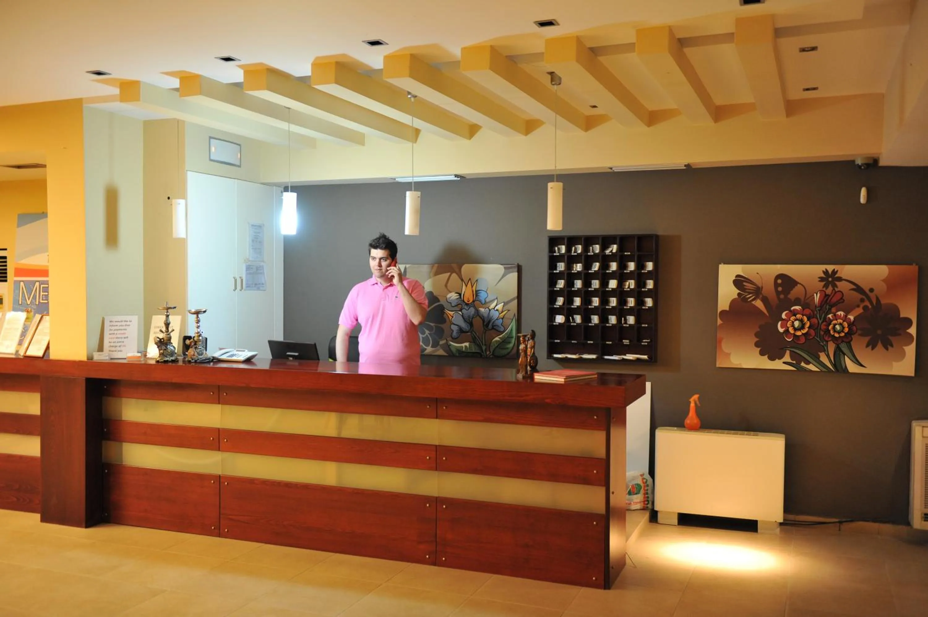 Lobby or reception in Heleni Beach Hotel