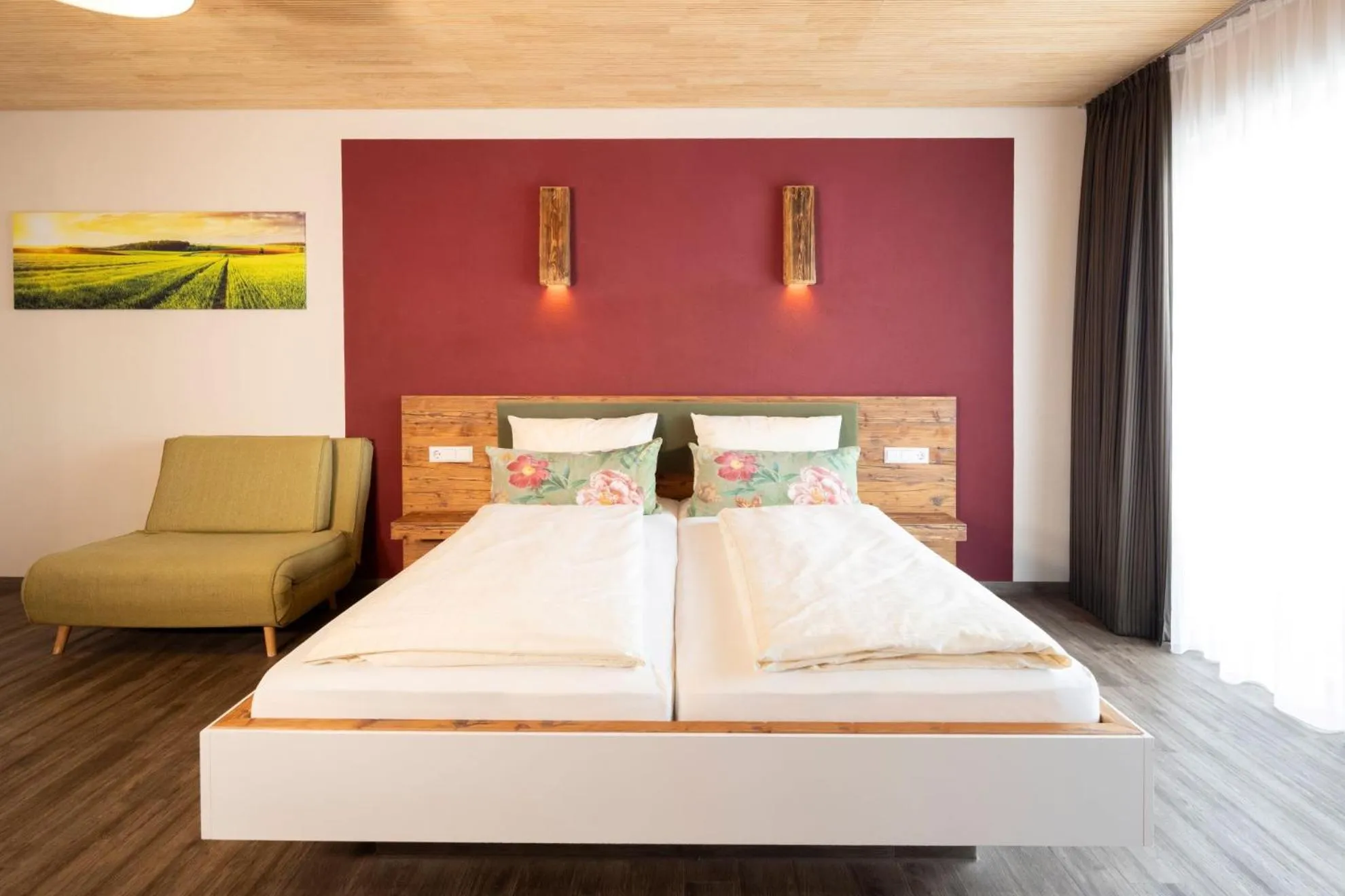 Bed in Gasthaus Amboss