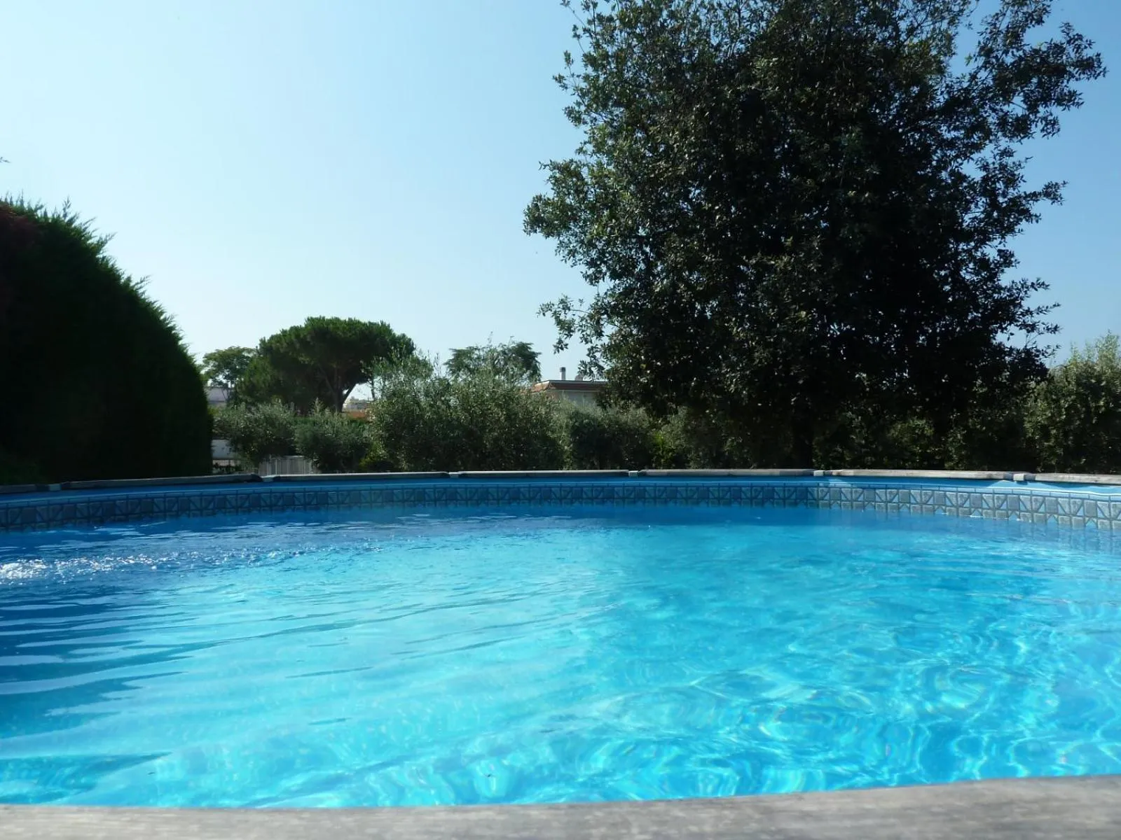 Pool view in 'O Chalet