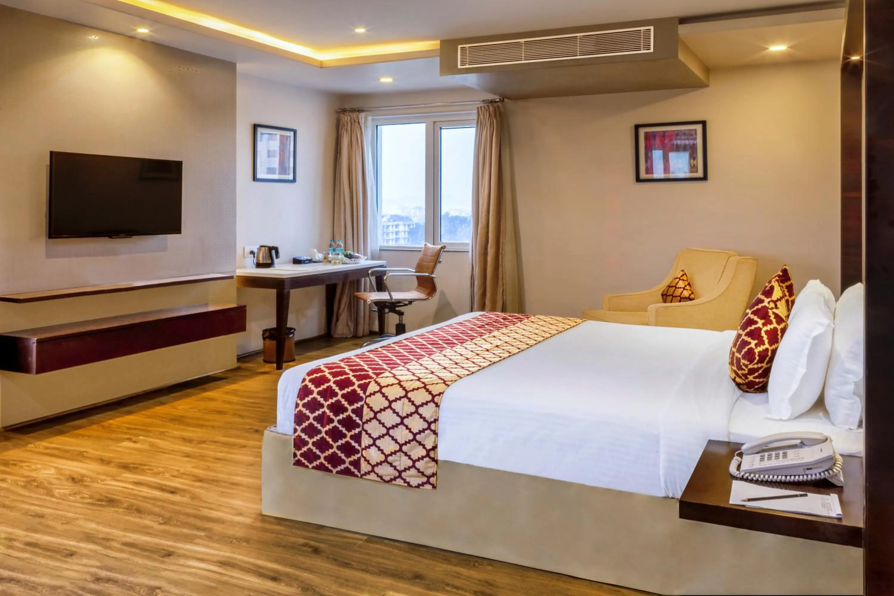 Bed in Hotel Palacio