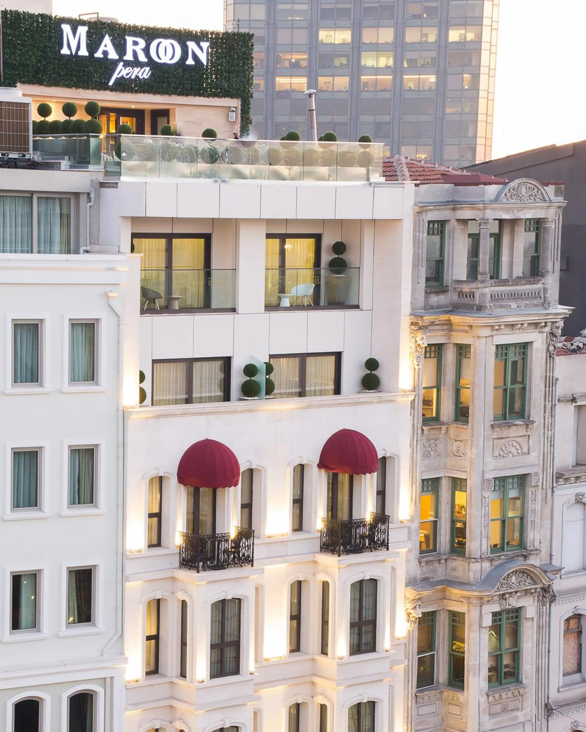 Property building in Maroon Hotel Pera