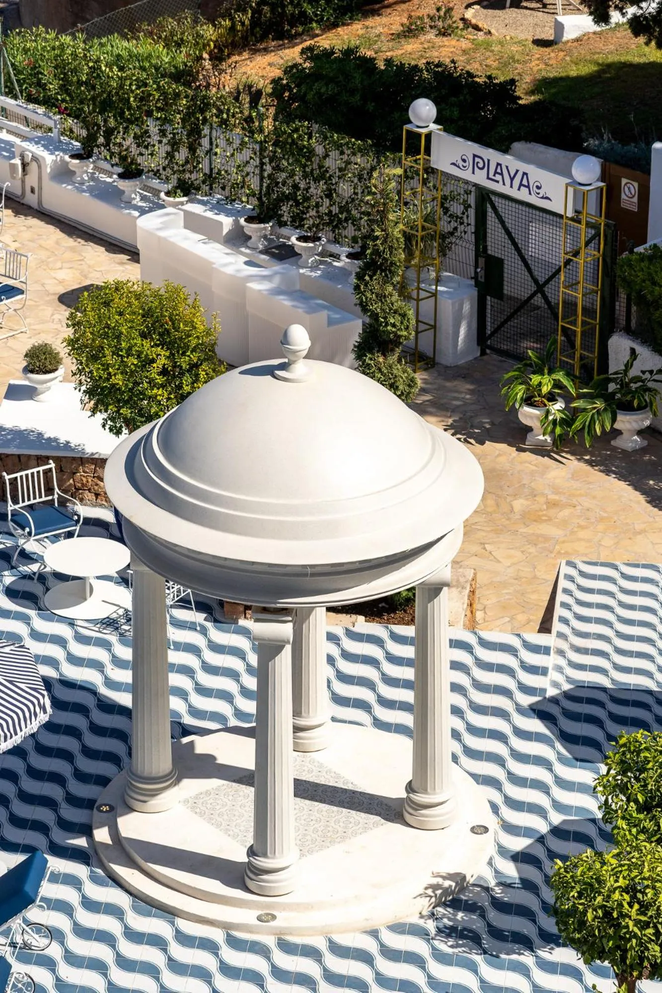 Decorative detail in Hotel Mongibello Ibiza