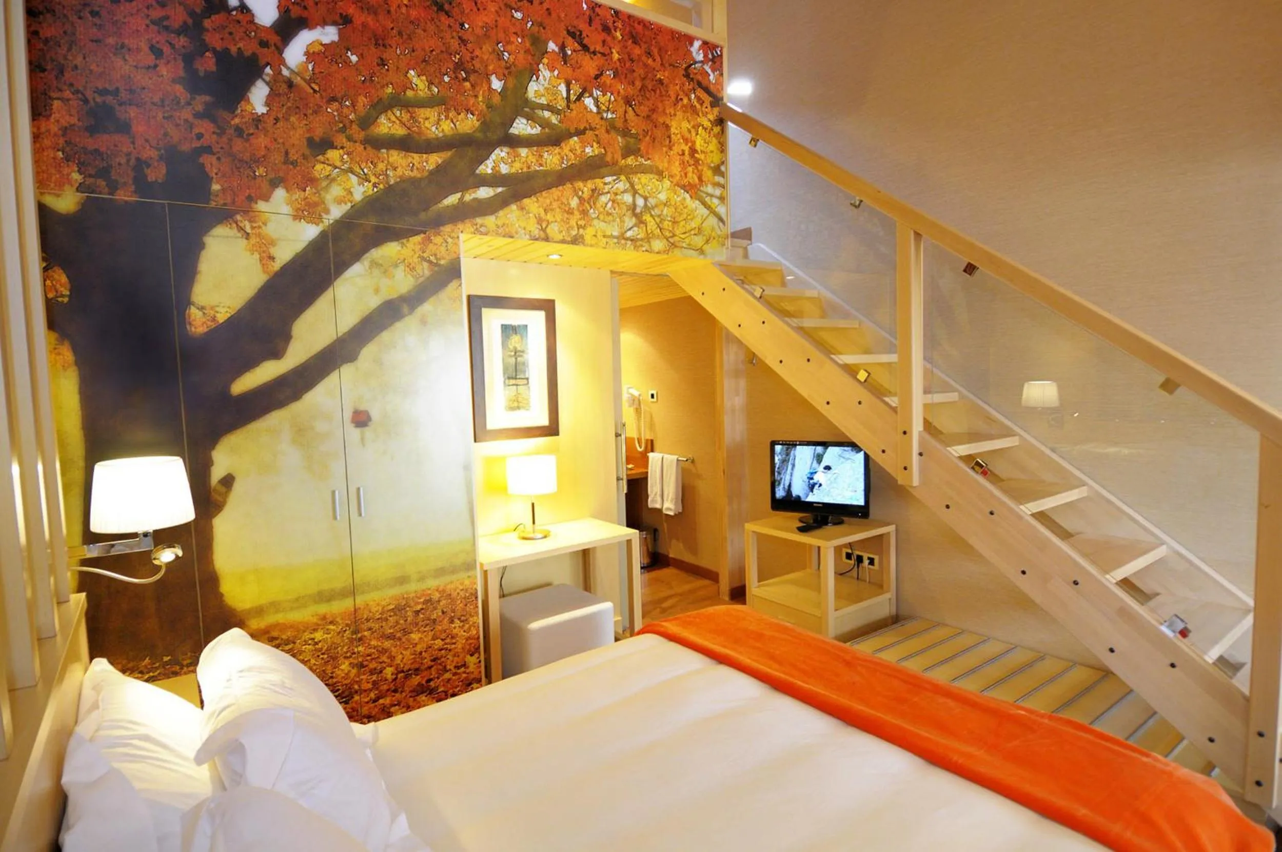 Bed in Hotel Casa Cornel