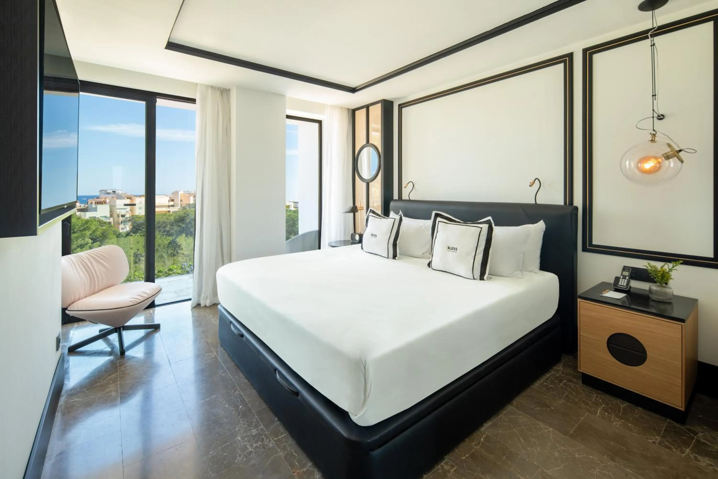 Deluxe Double Room with Sea View in BLESS Hotel Ibiza - The Leading Hotels of The World