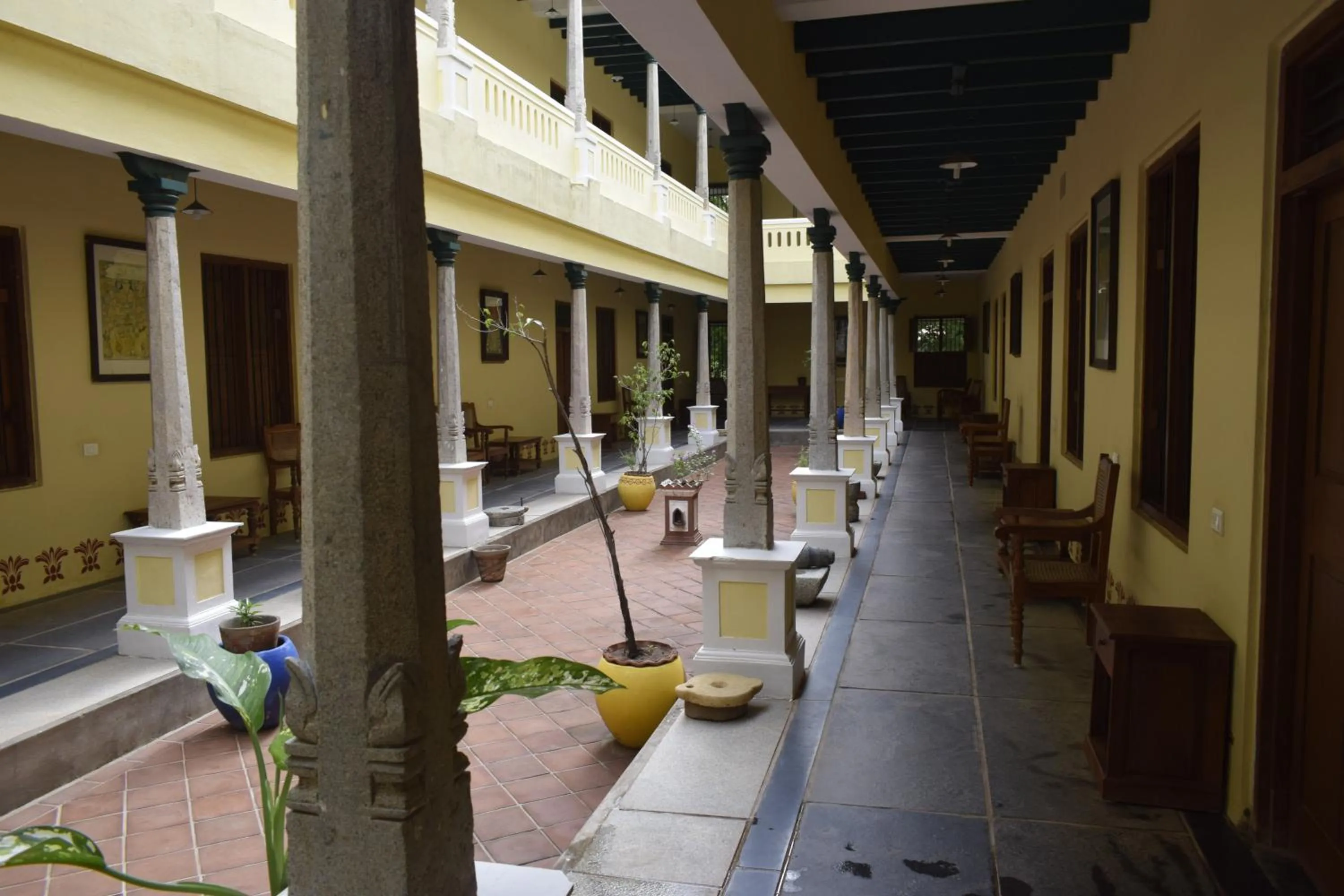 Patio in Lakshmi Vilas