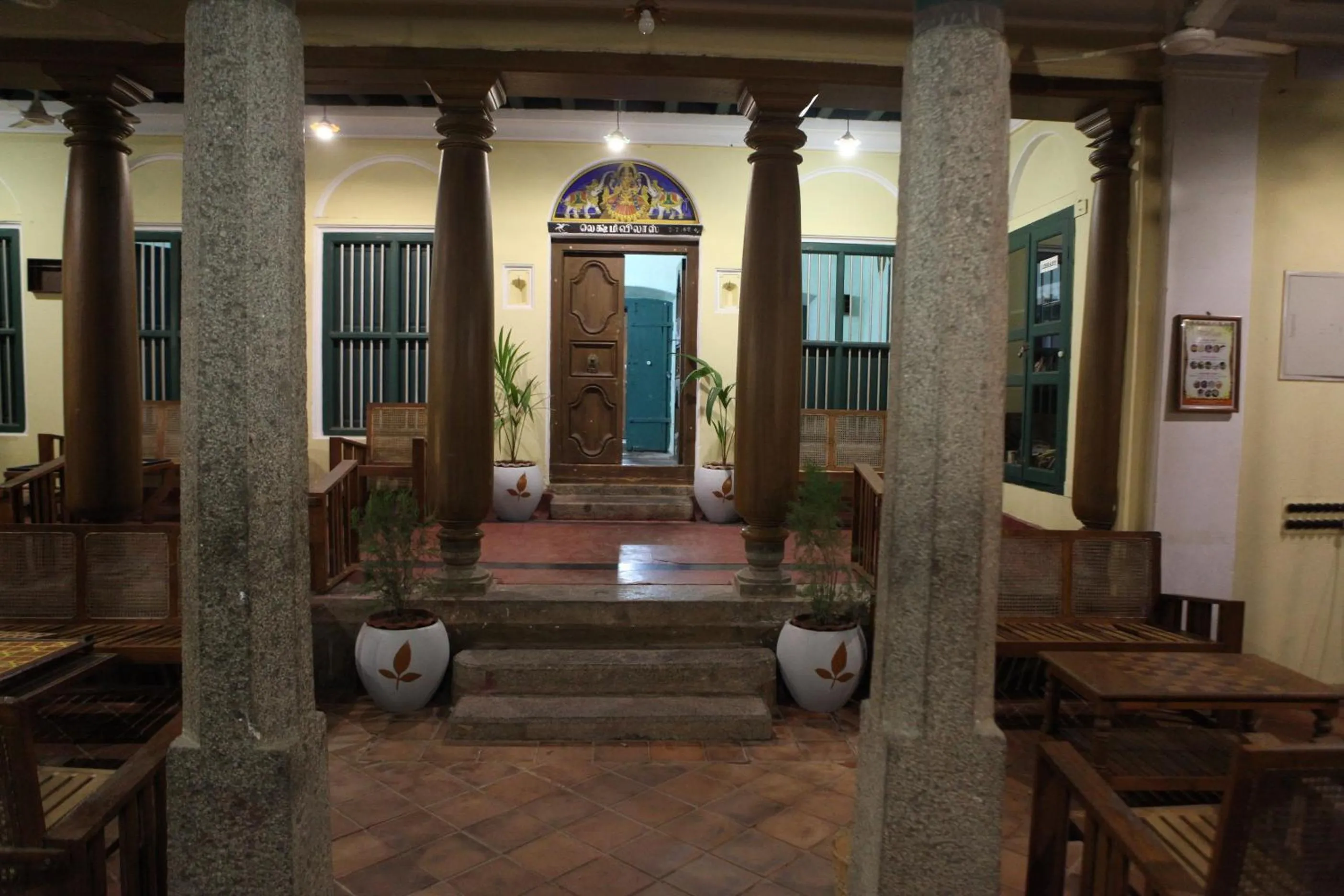 Facade/entrance in Lakshmi Vilas