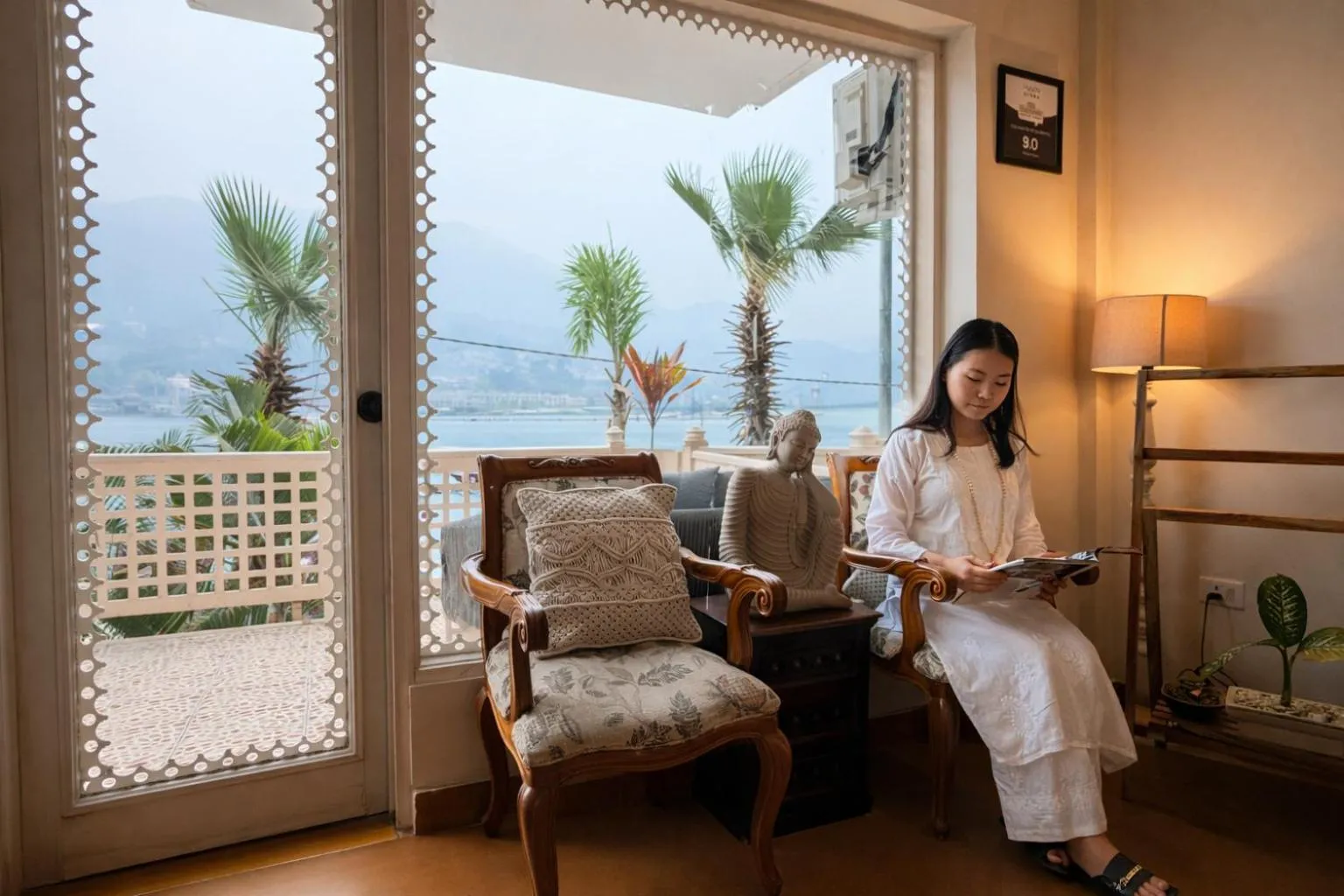 Lobby or reception in Yog Niketan By Sanskriti