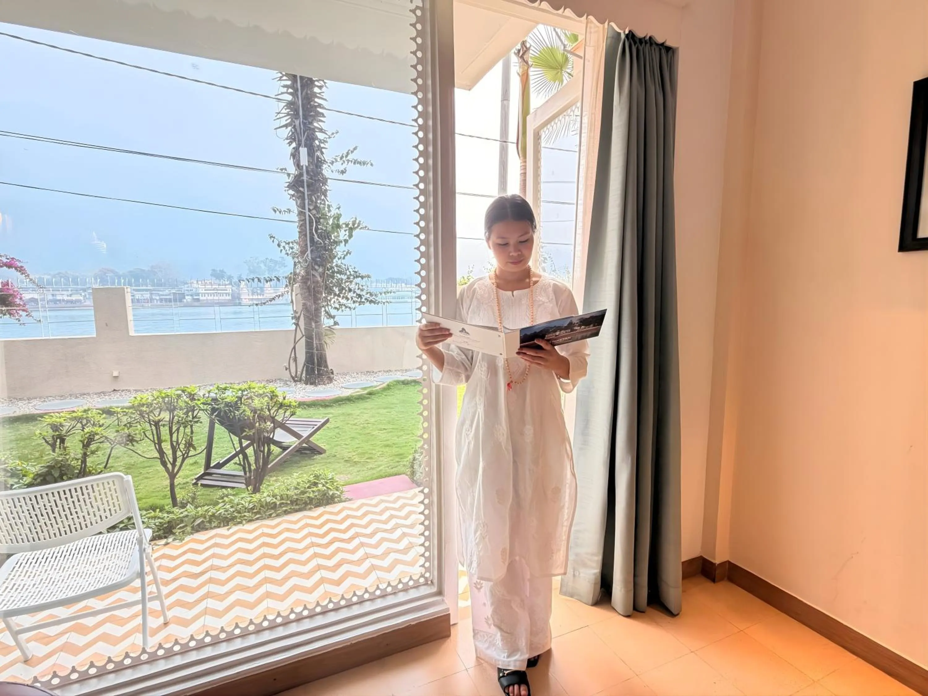 Garden view in Yog Niketan By Sanskriti