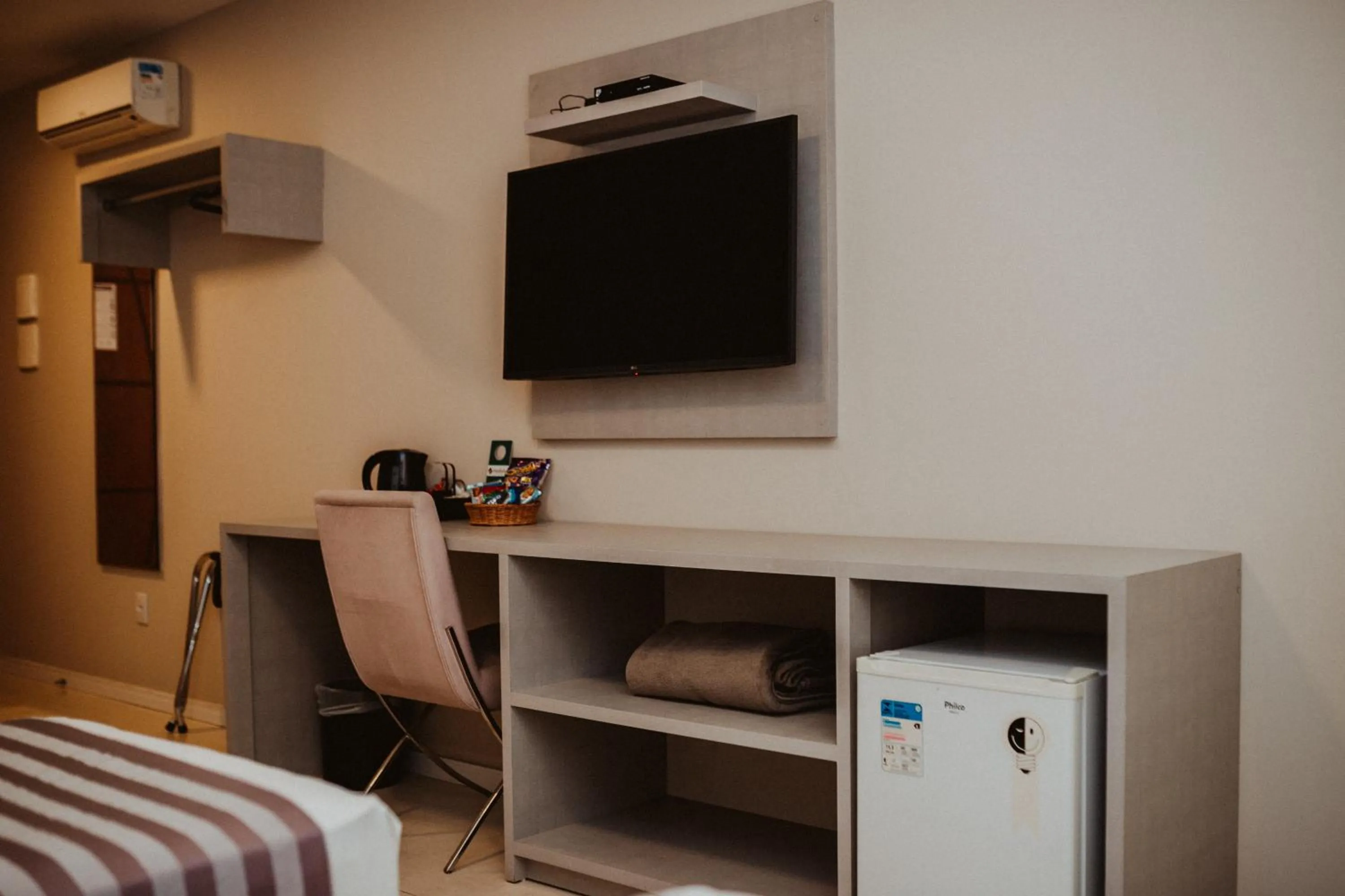 TV and multimedia, Bed in Pousada Molinha