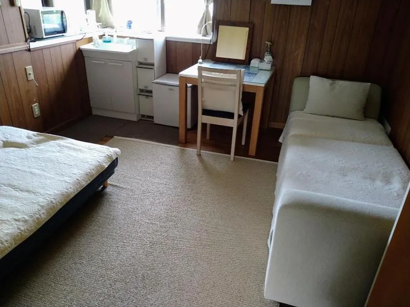 Bed in Minshuku Zabaru