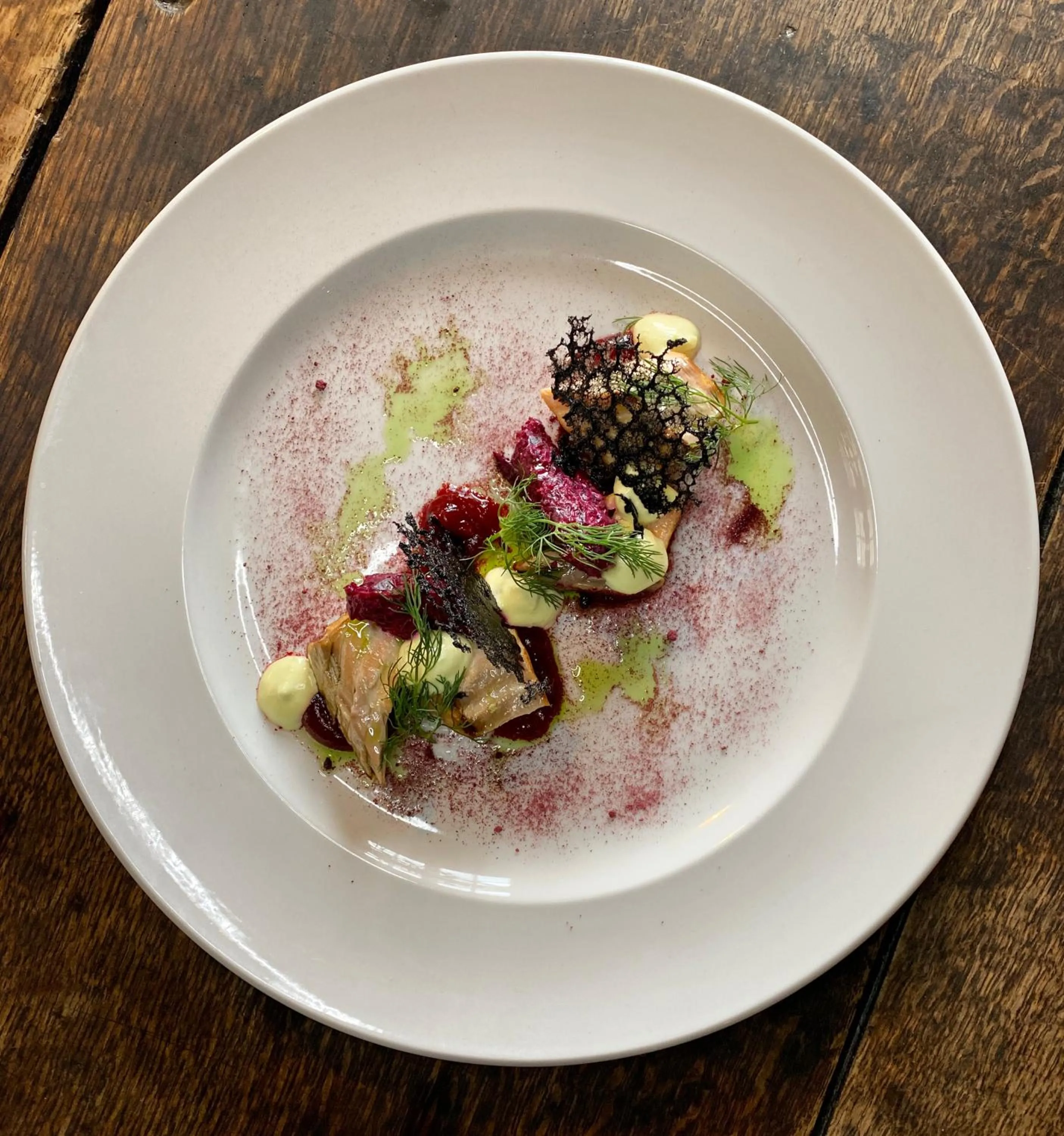 Food and drinks in The Lion at West Pennard