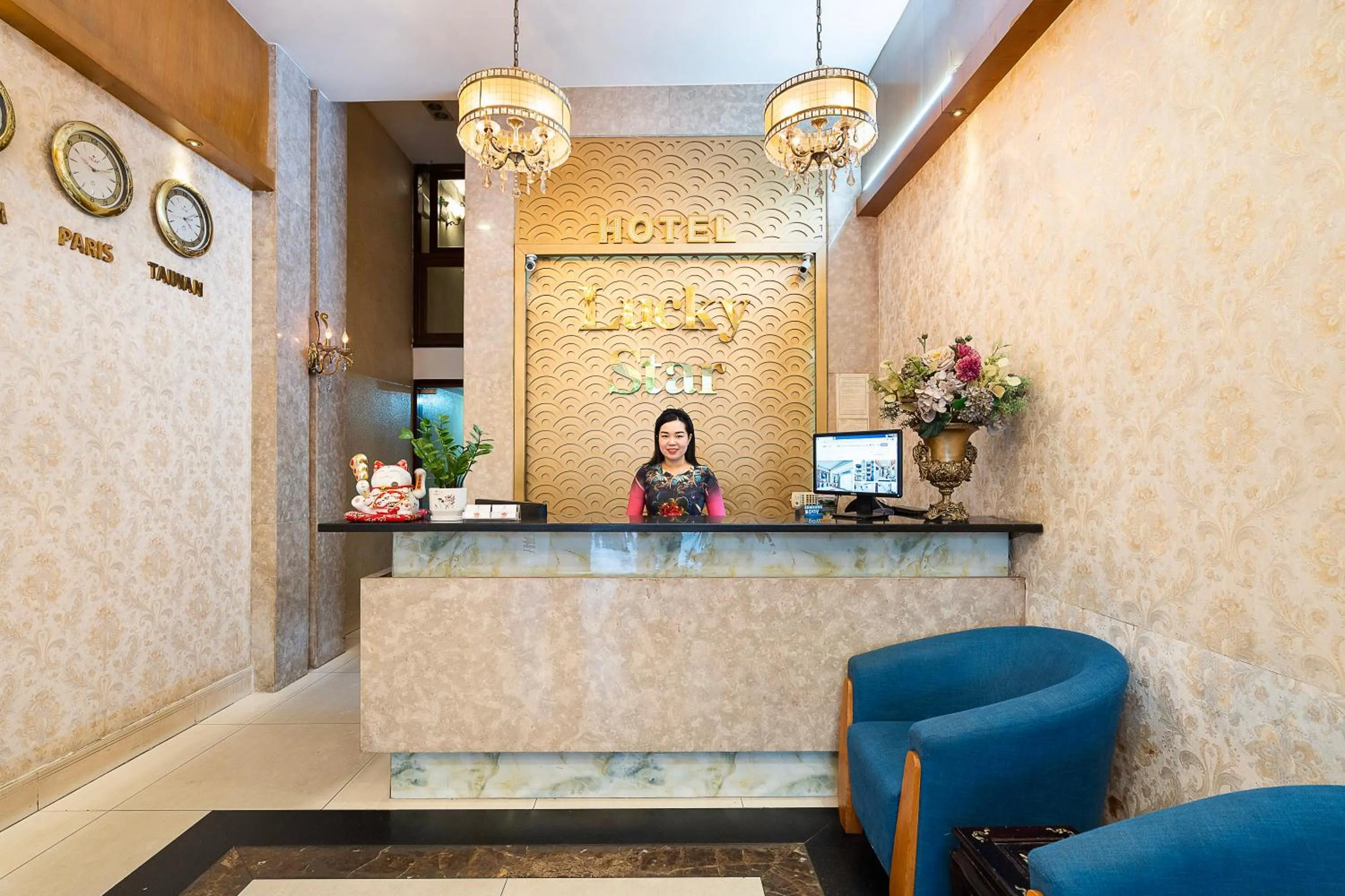 Lobby or reception in Lucky Star Hotel 146 Nguyen Trai