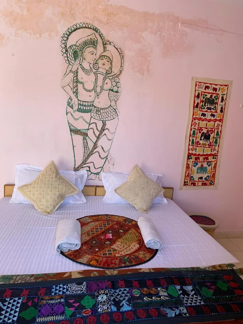 Bed in Shiva Guest House