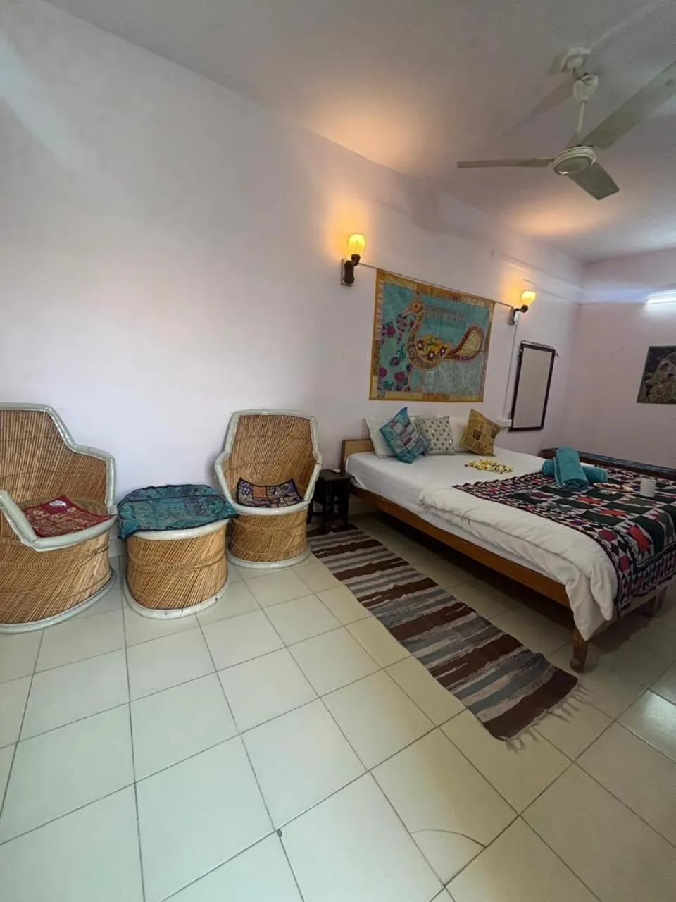 Bed in Shiva Guest House