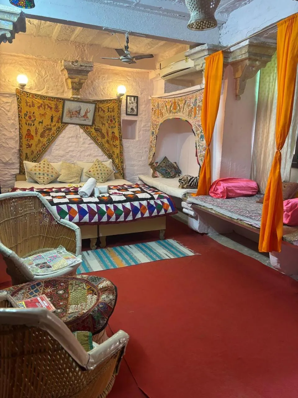 Bed in Shiva Guest House